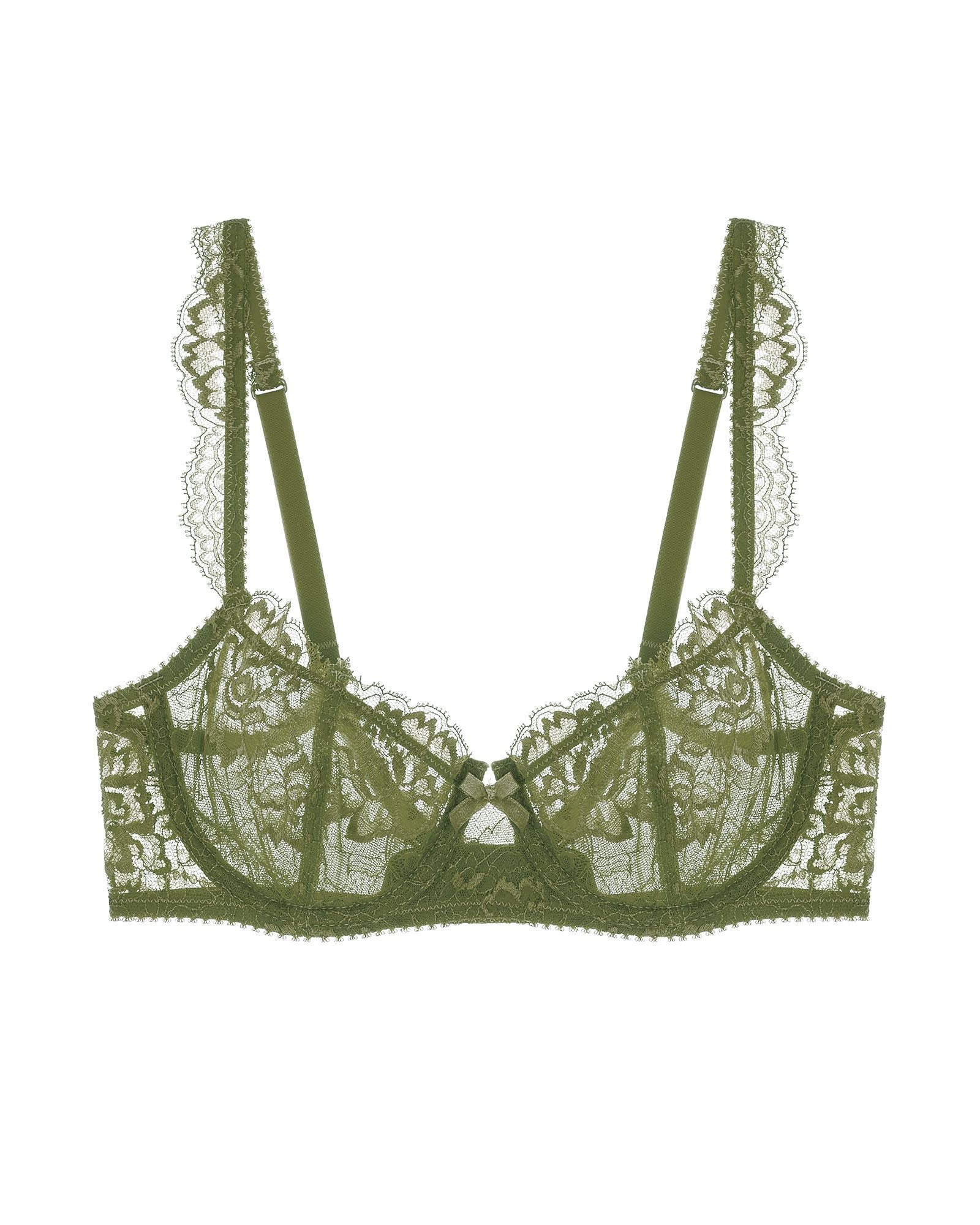 Journelle Isabel Balconette Bra in green