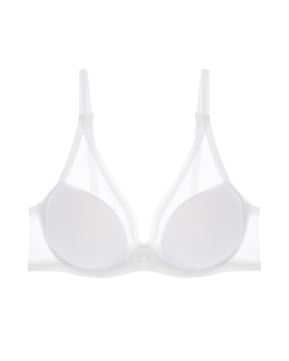 Journelle Victoire Plunge Bra in white