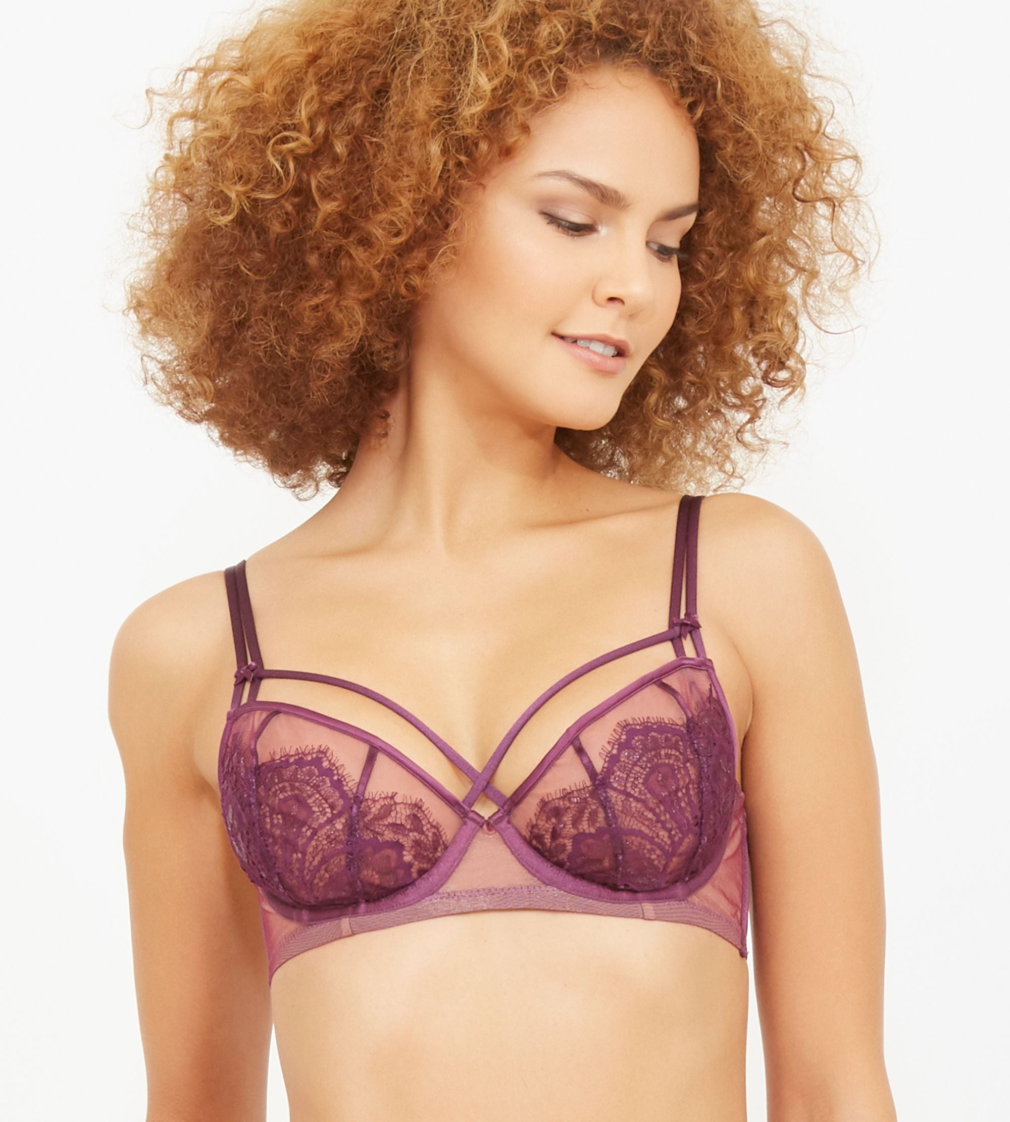 Dita Von Teese Maestra Non Padded Underwire Bra in purple
