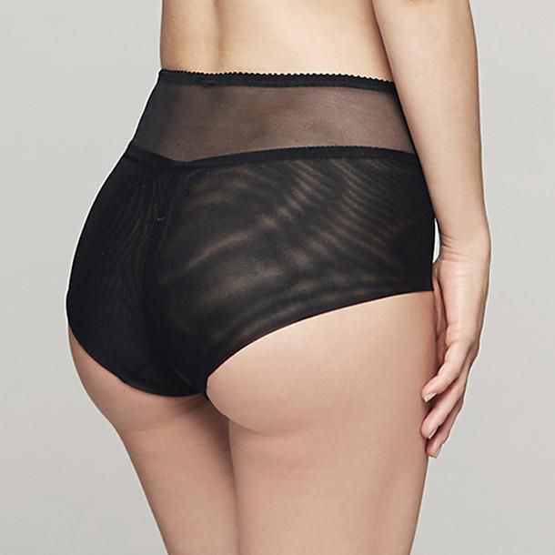 Fortnight Lingerie Luna Seamless High Waist Bikini in black