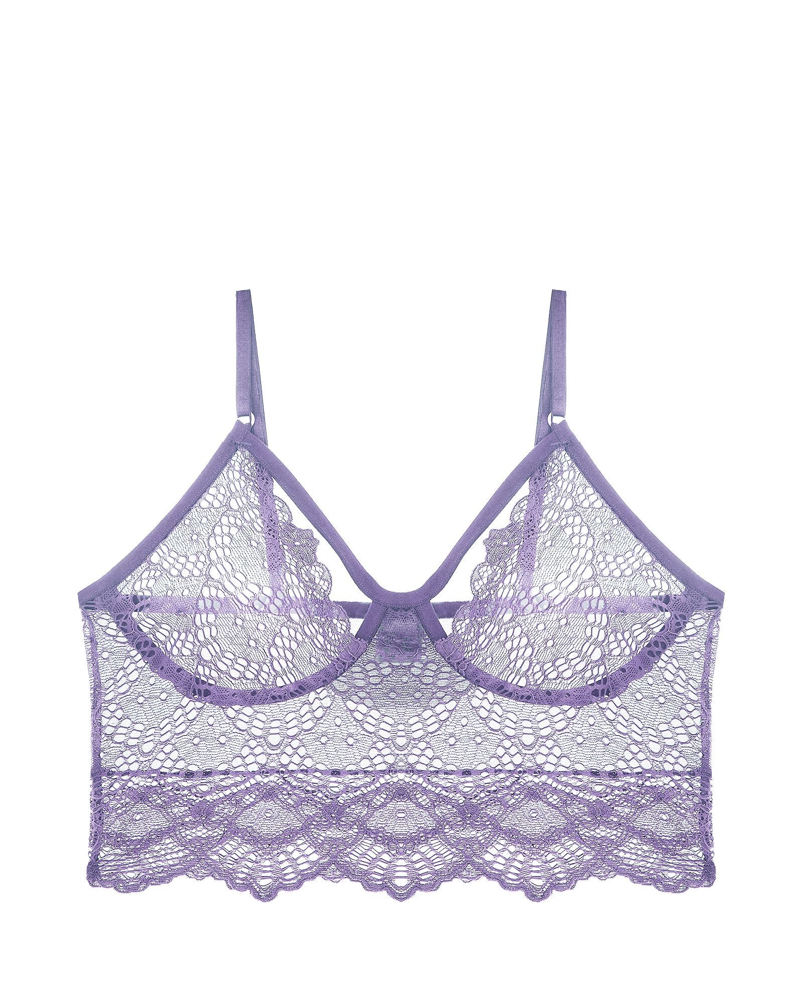 Only Hearts Whisper Sweet Nothings Cropped Cami in purple