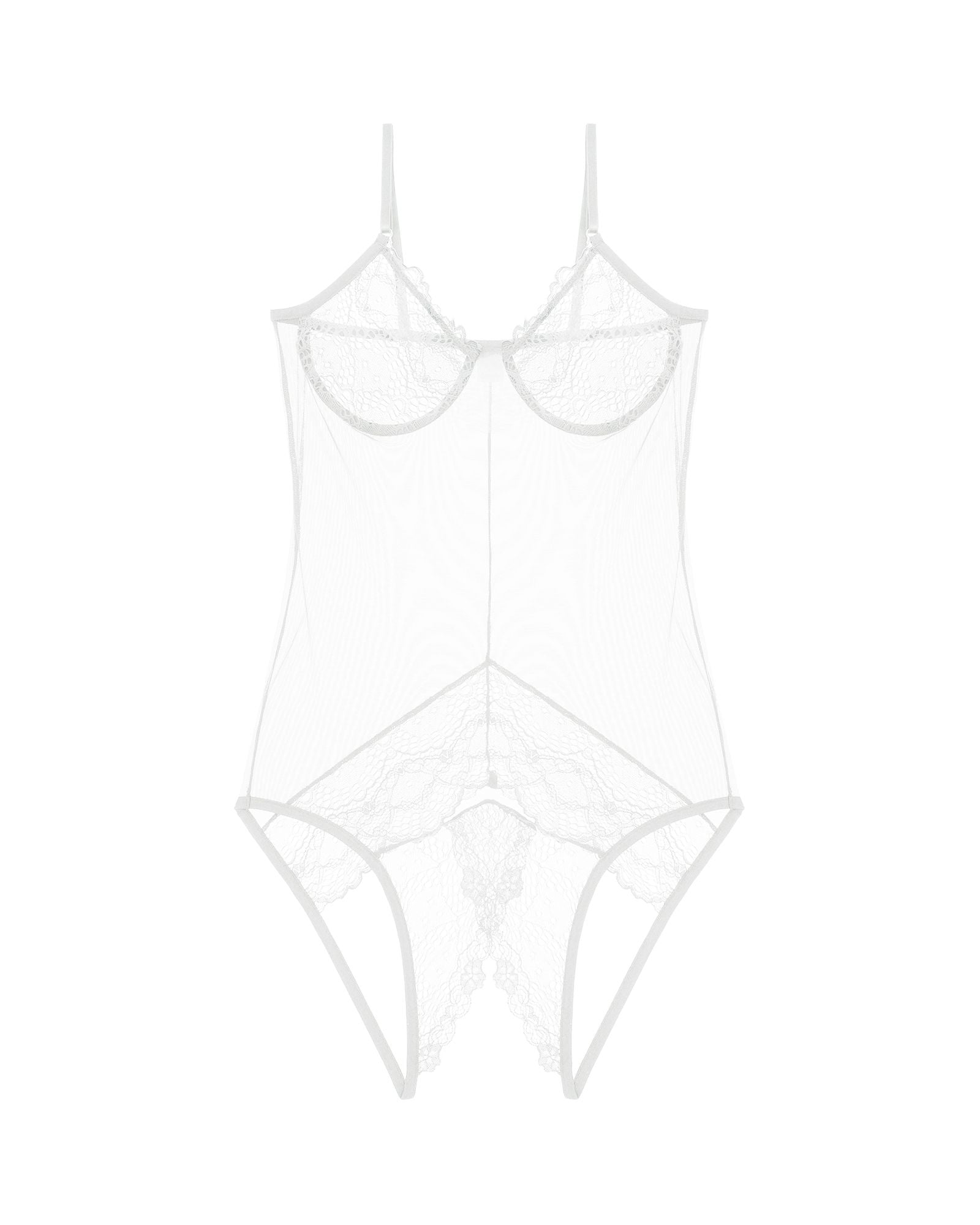 Only Hearts Whisper Sweet Nothings Coucou Bodysuit in white