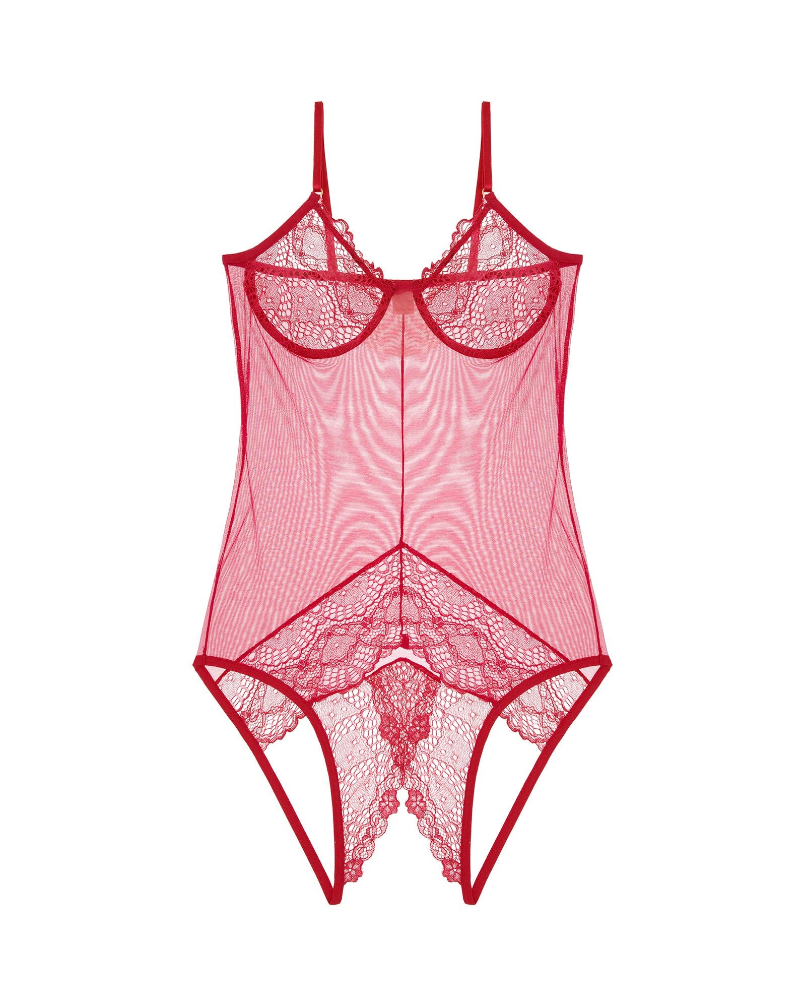 Only Hearts Whisper Sweet Nothings Coucou Bodysuit in red
