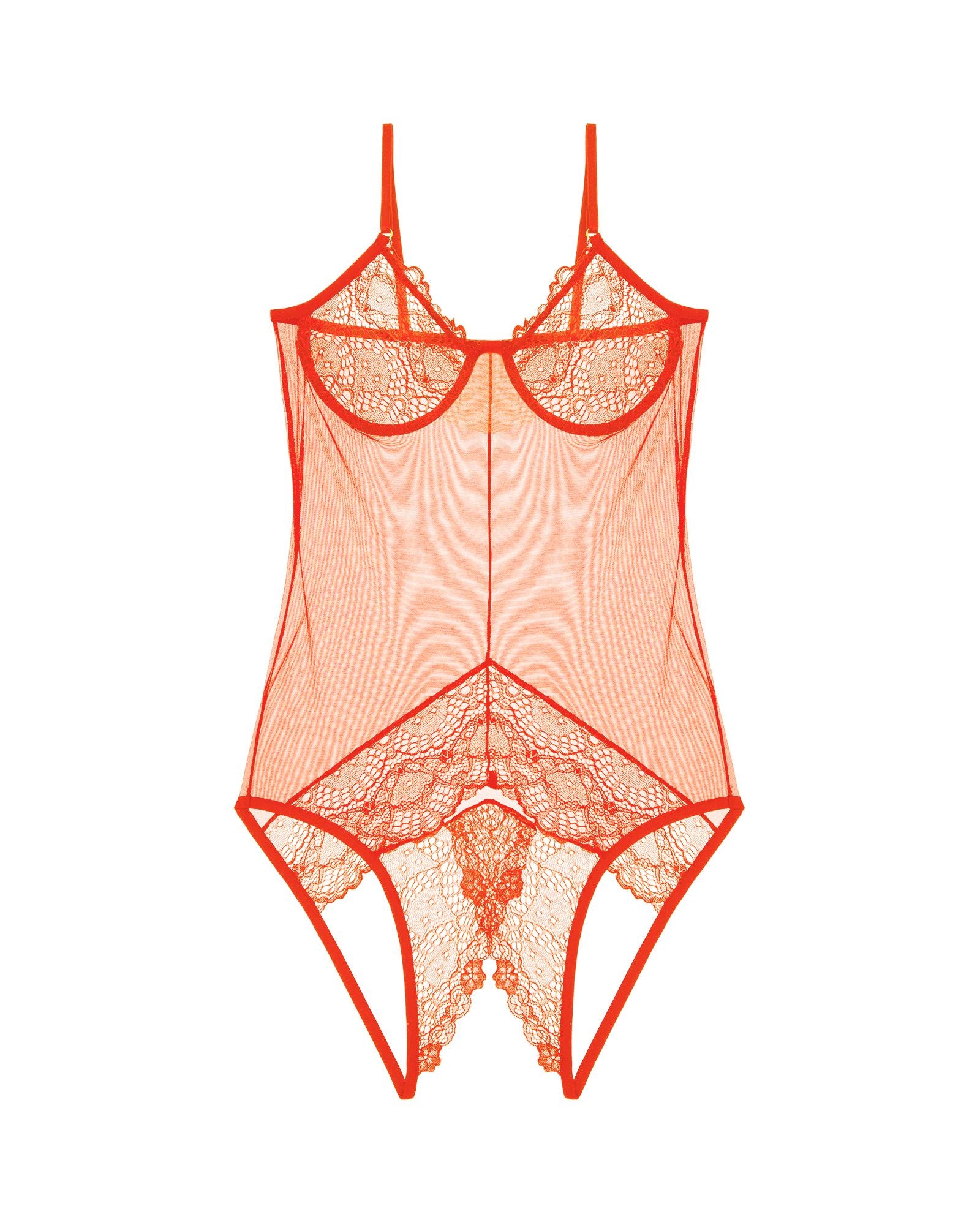 Only Hearts Whisper Sweet Nothings Coucou Bodysuit in orange