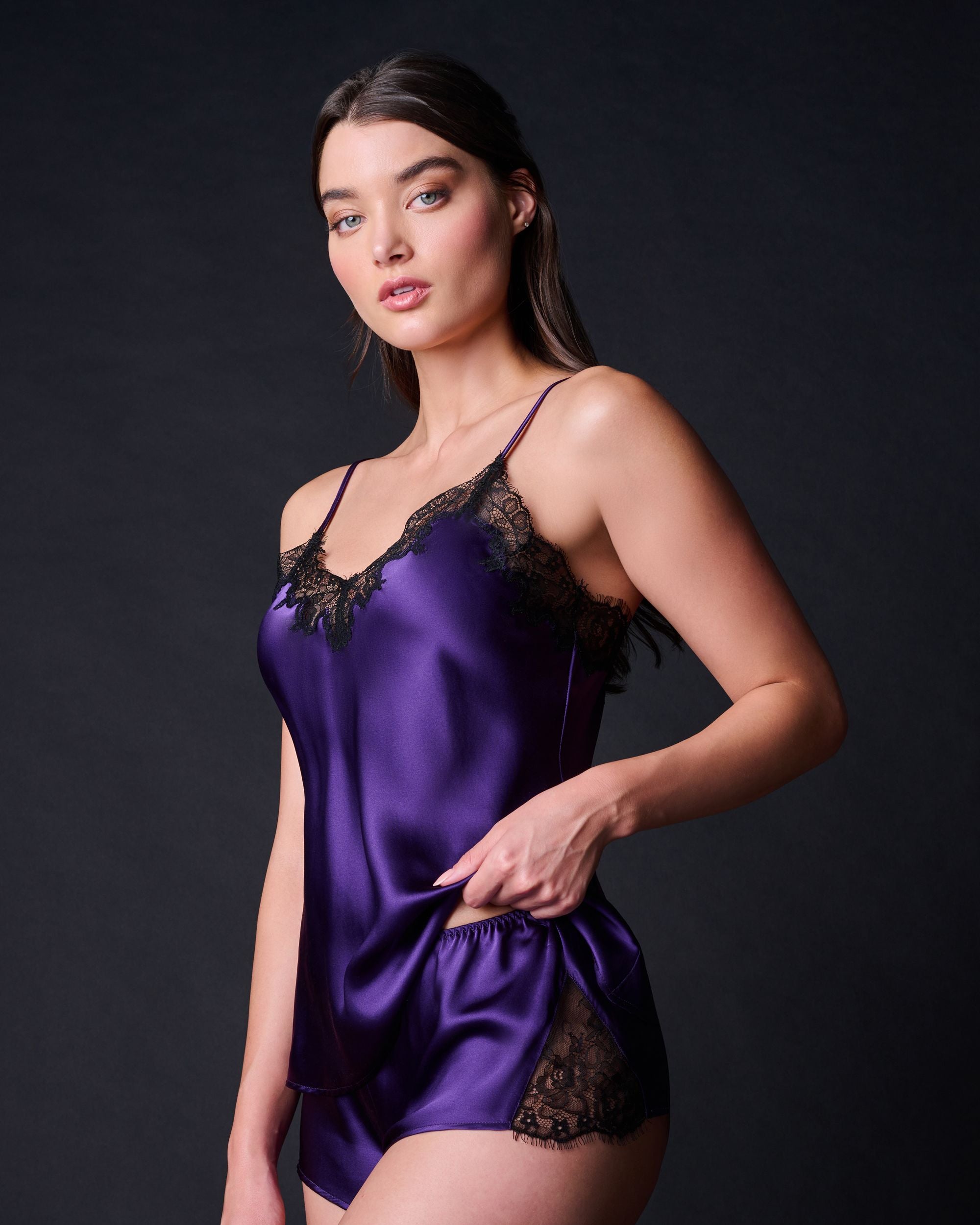 Journelle Charlotte Tap Short in purple