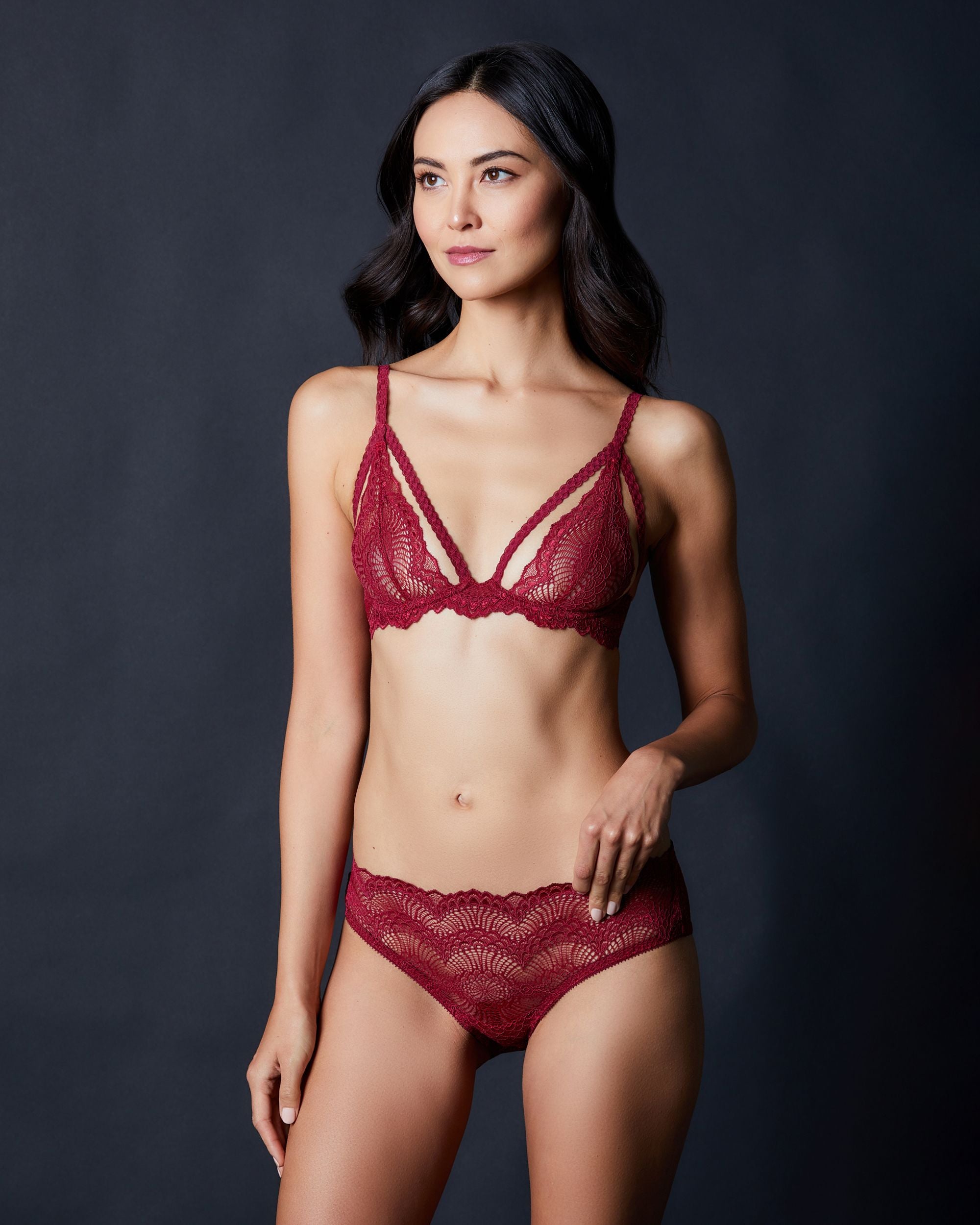 Journelle Natalia Ouvert in red