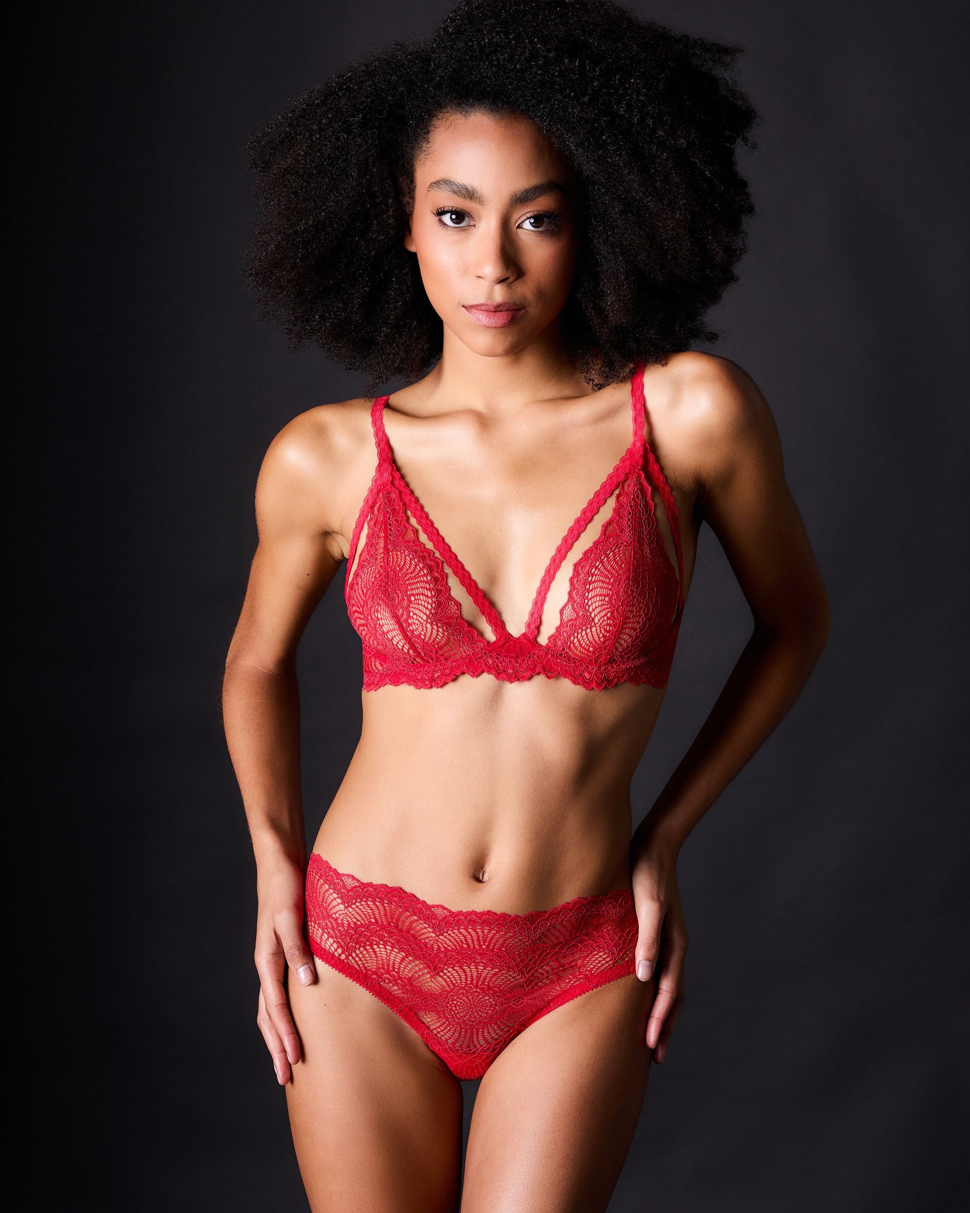 Journelle Natalia Ouvert in red