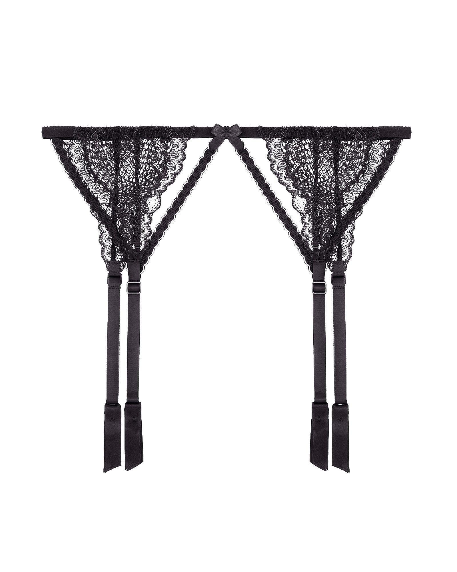 Journelle Natalia Suspender Belt in black