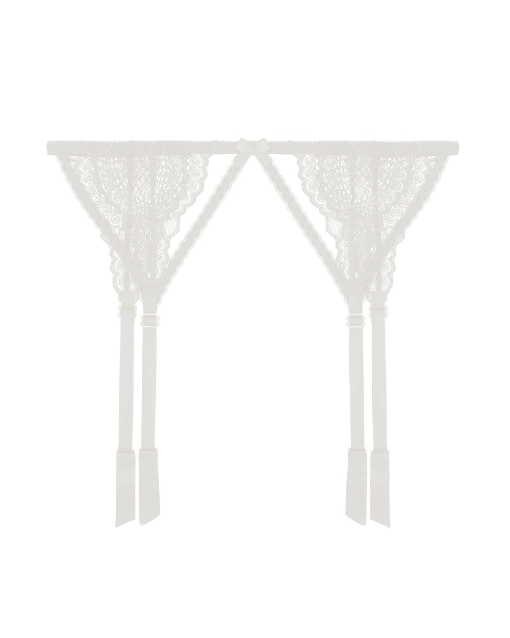 Journelle Natalia Suspender Belt in white