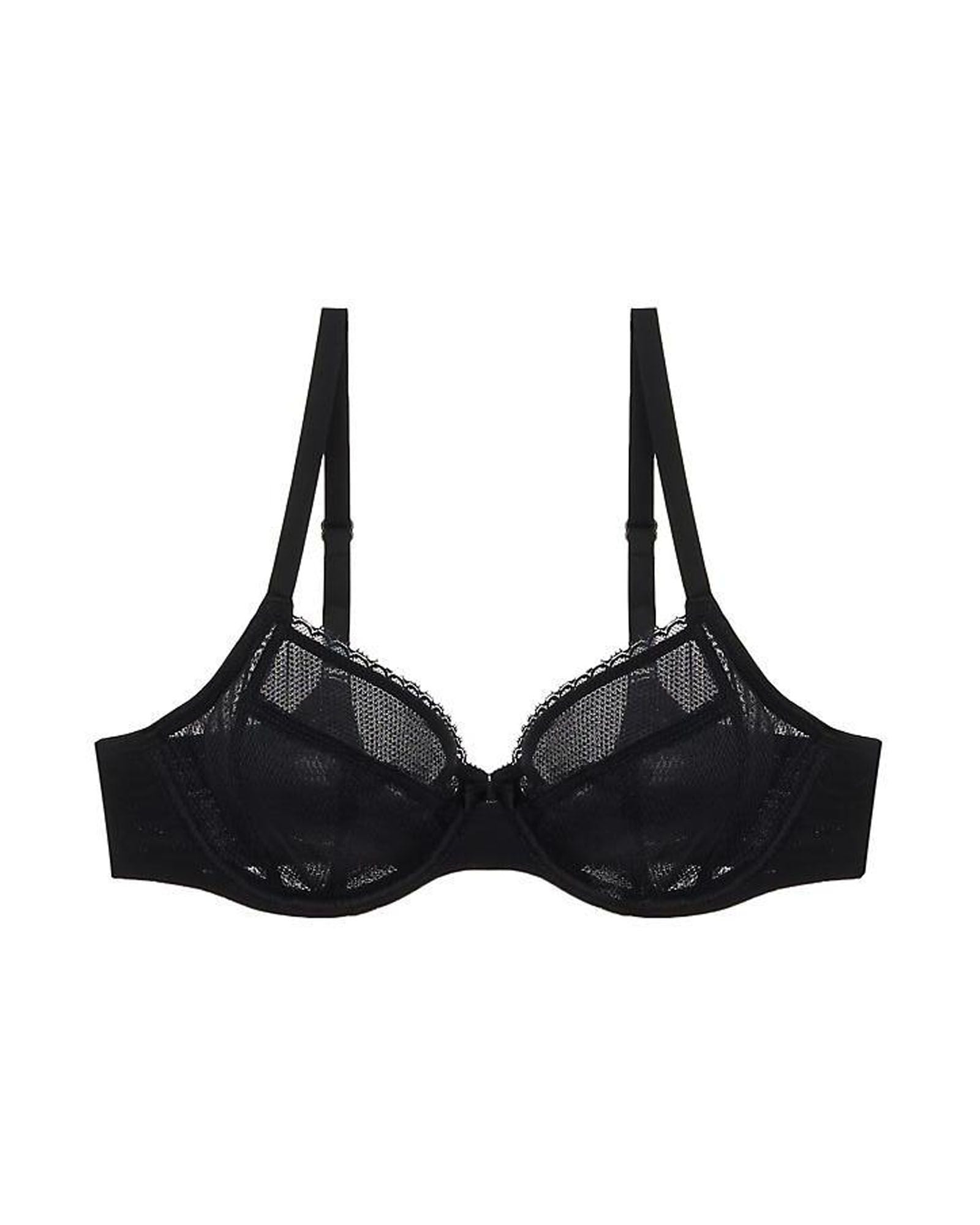 Chantelle Parisian Plunge Underwire Bra in black