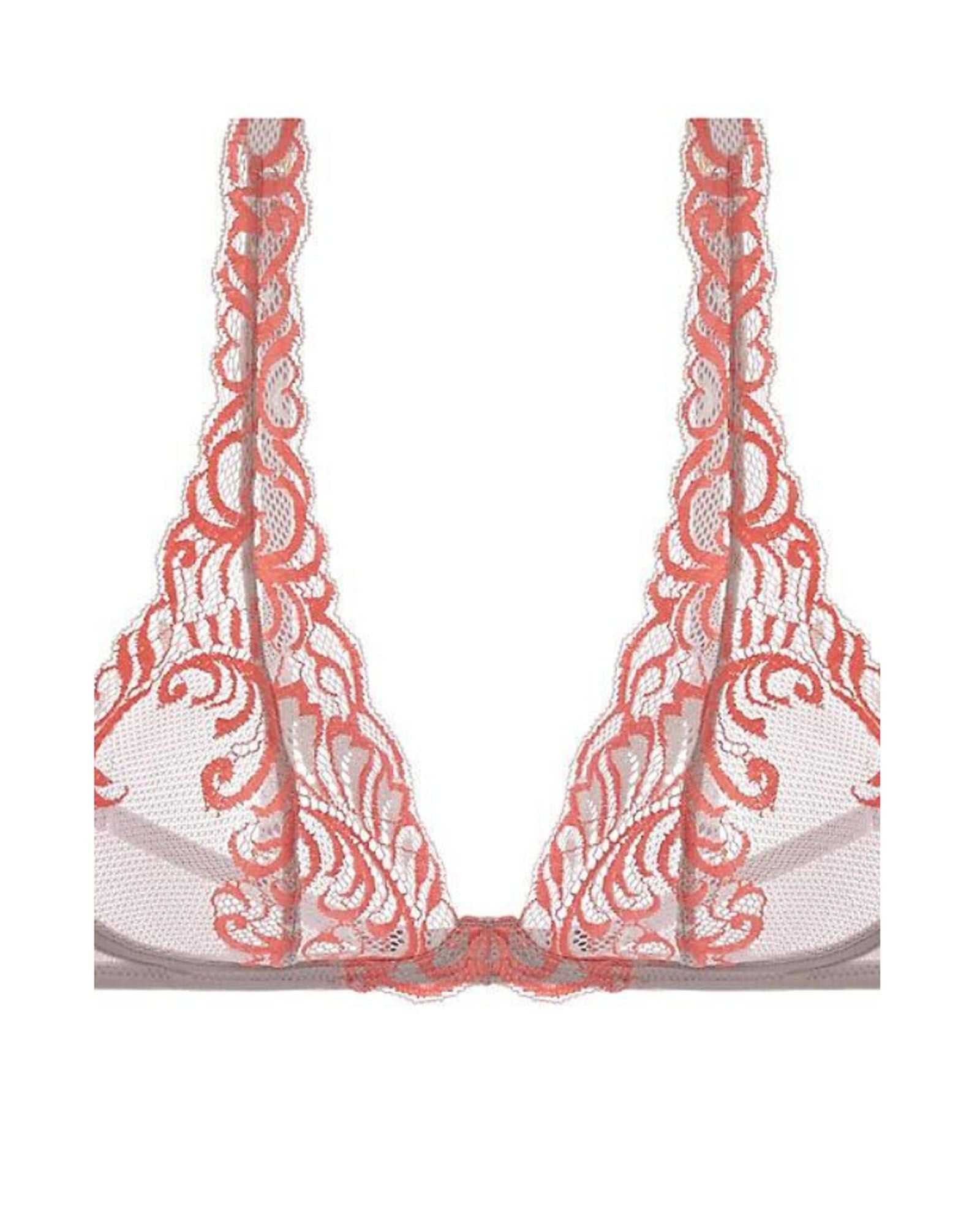 Natori Feathers Convertible Wireless Bra in orange