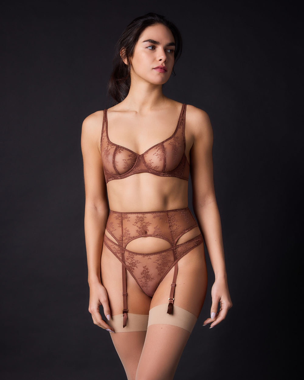 Journelle Romy Demi Bra in brown