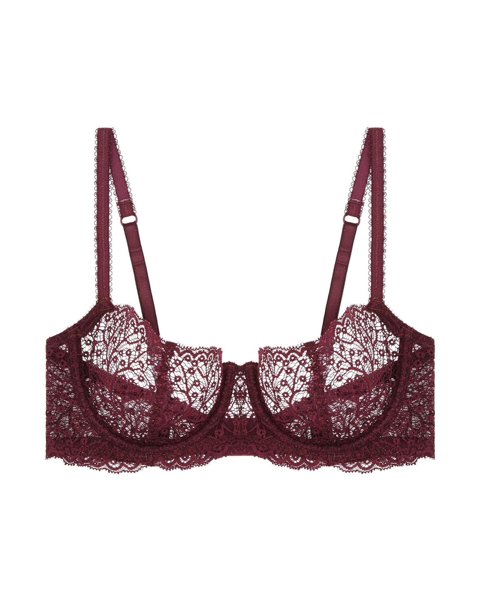 Journelle Allegra Balconette Bra in purple