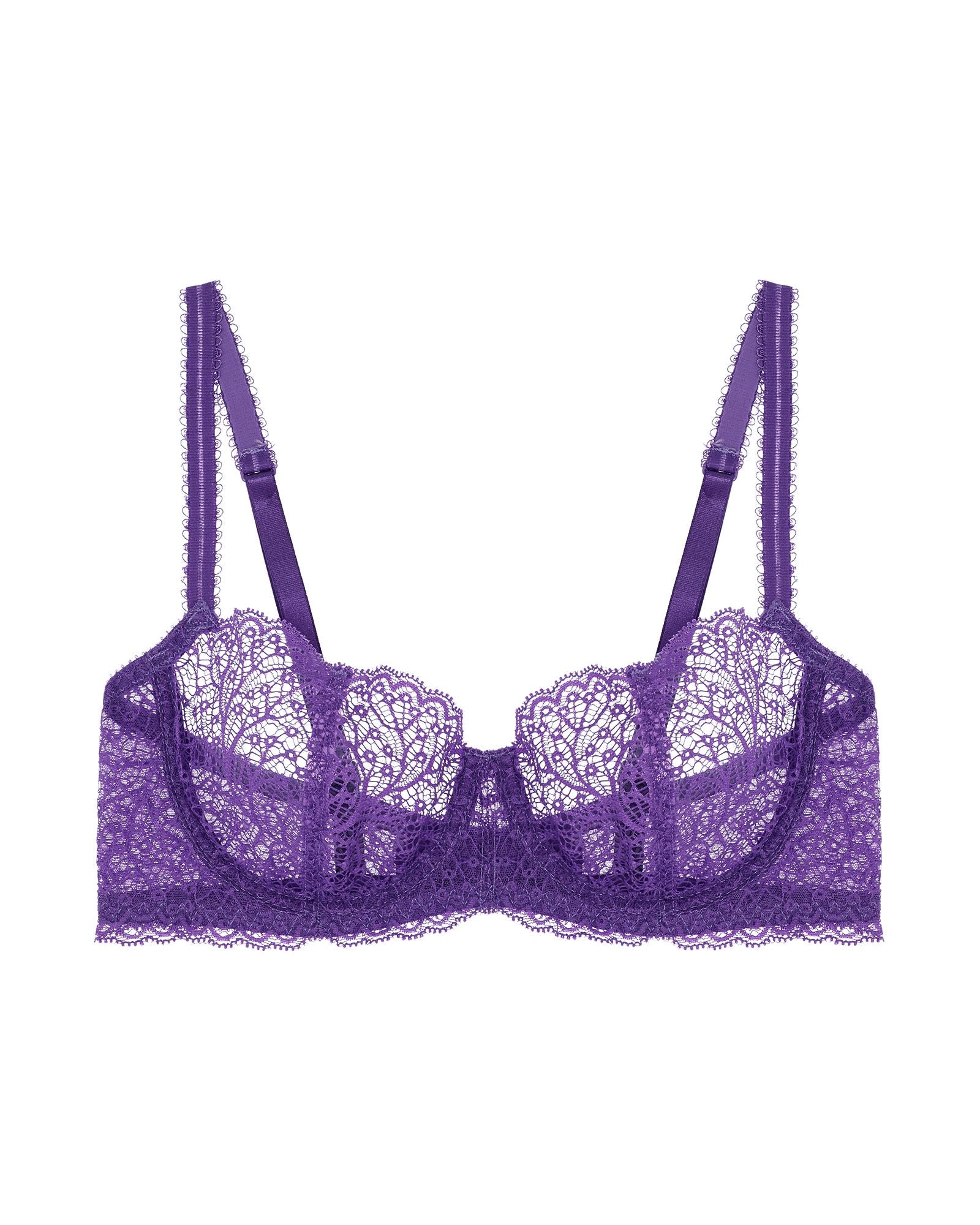 Journelle Allegra Balconette Bra in purple