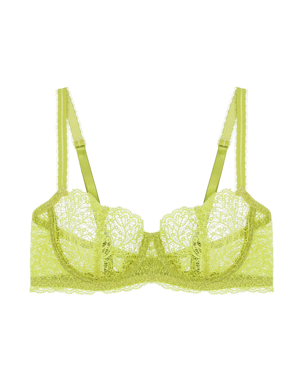 Journelle Allegra Balconette Bra in green