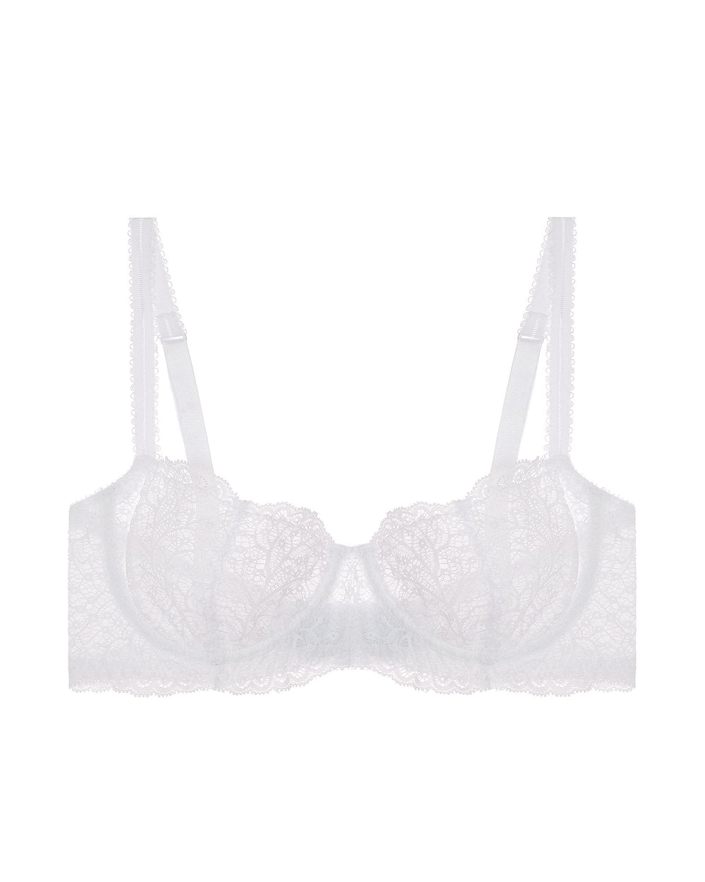 Journelle Allegra Balconette Bra in white