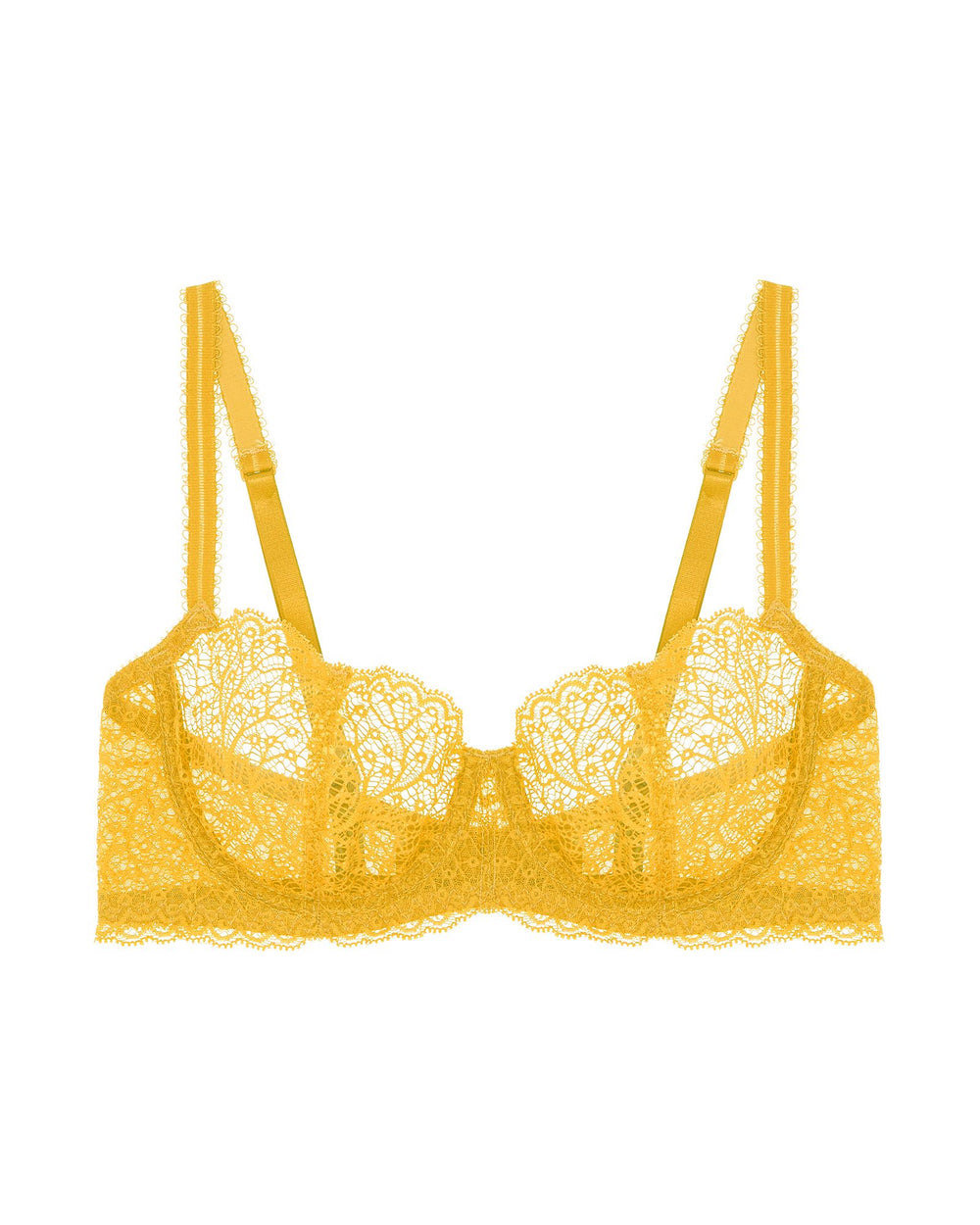 Journelle Allegra Balconette Bra in yellow