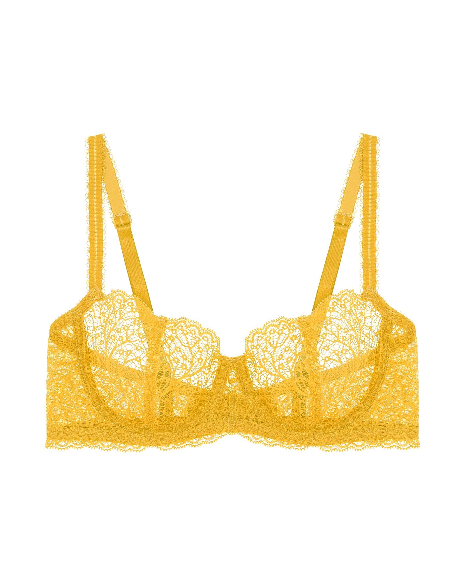Journelle Allegra Balconette Bra in yellow