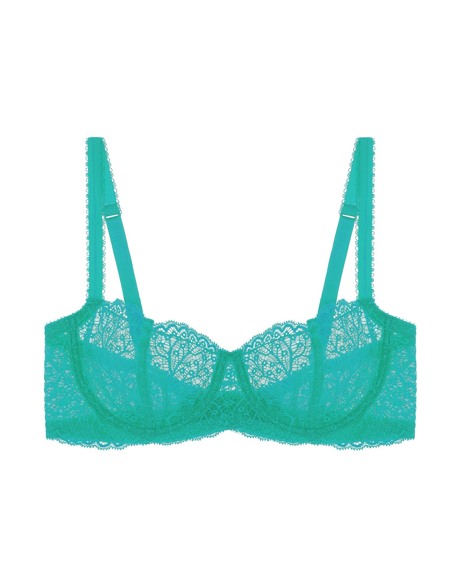 Journelle Allegra Balconette Bra in green