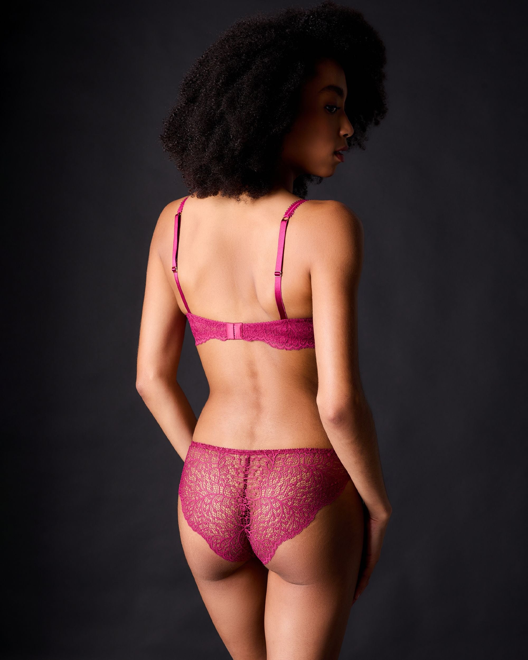 Journelle Allegra Balconette Bra in purple