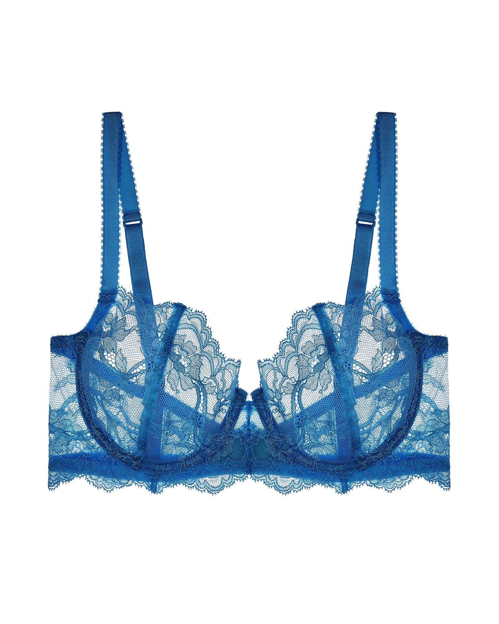 Journelle Anais Low Balconette Bra in blue