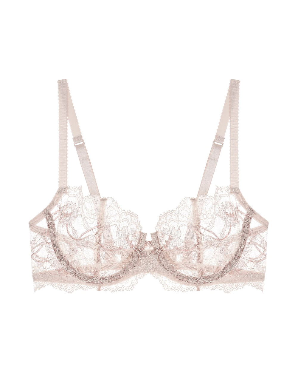 Journelle Anais Low Balconette Bra in pink
