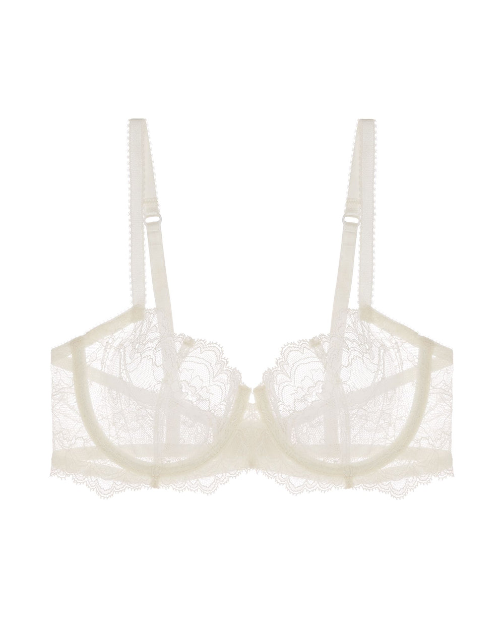 Journelle Anais Low Balconette Bra in white