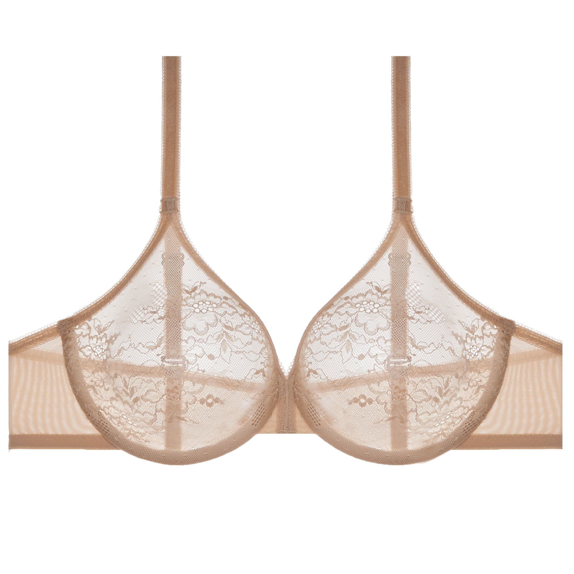 Gossard Glossies Lace Sheer Bra in beige