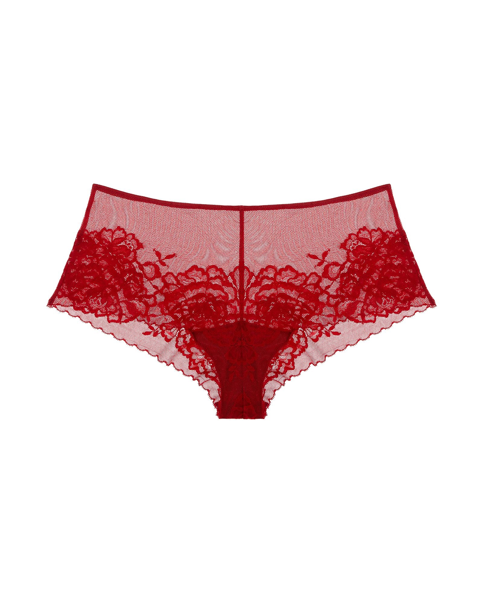 Natori Flora Girl Brief in red