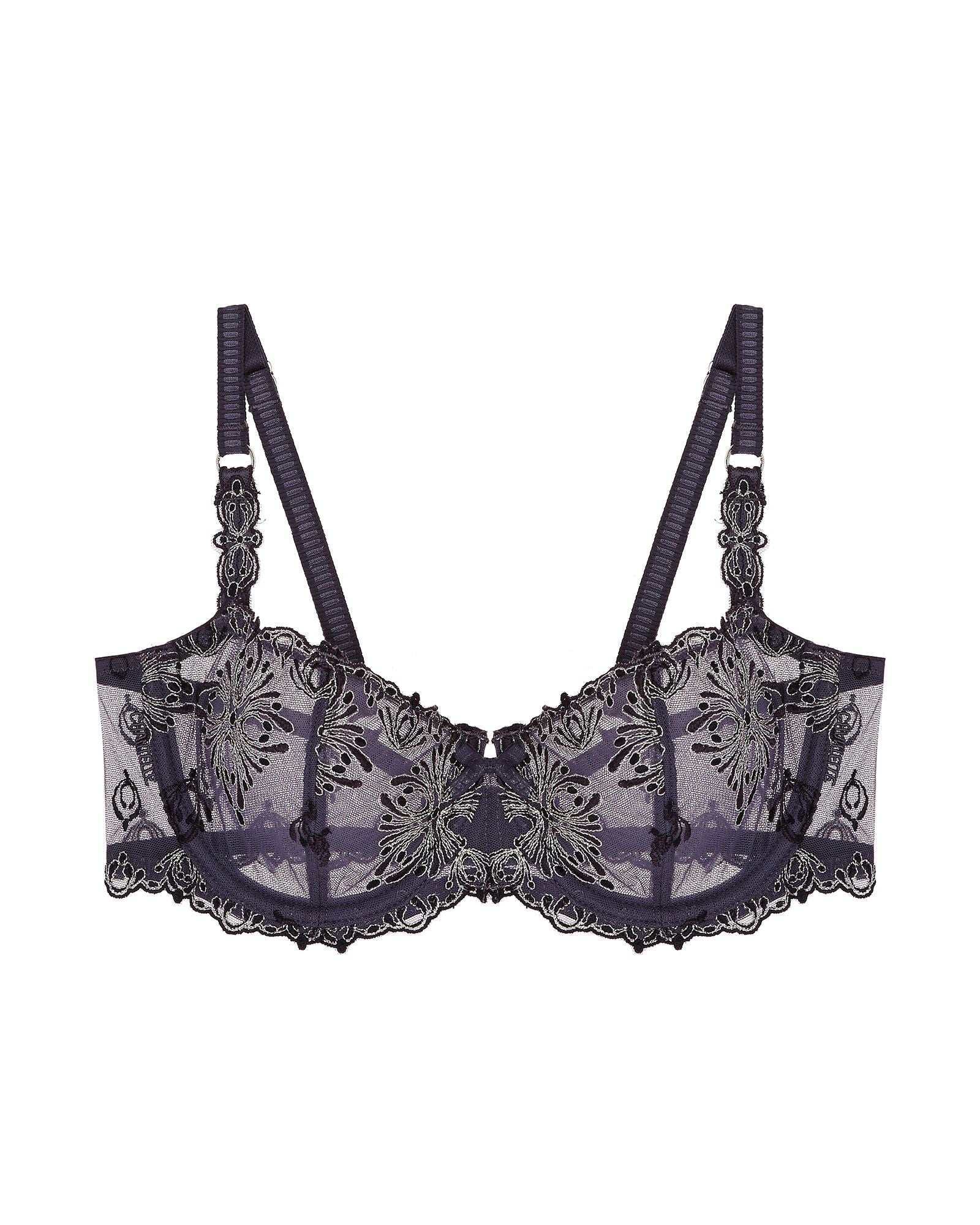 Chantelle Champs Elysees Lace Demi Bra in gray