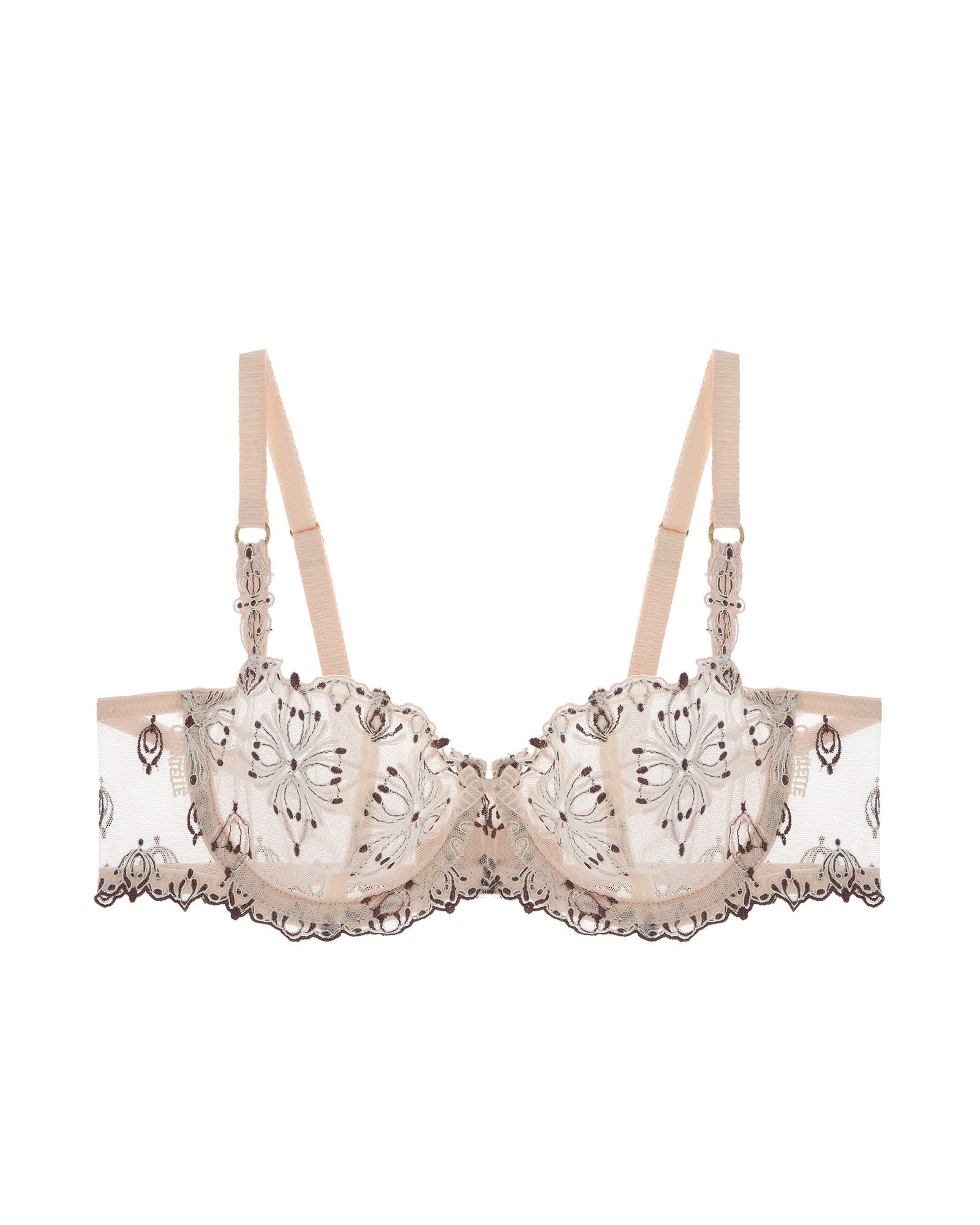 Chantelle Champs Elysees Lace Demi Bra in pink