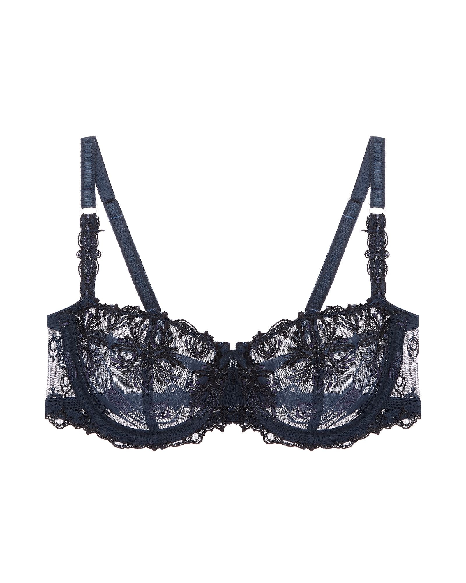 Chantelle Champs Elysees Lace Demi Bra in blue