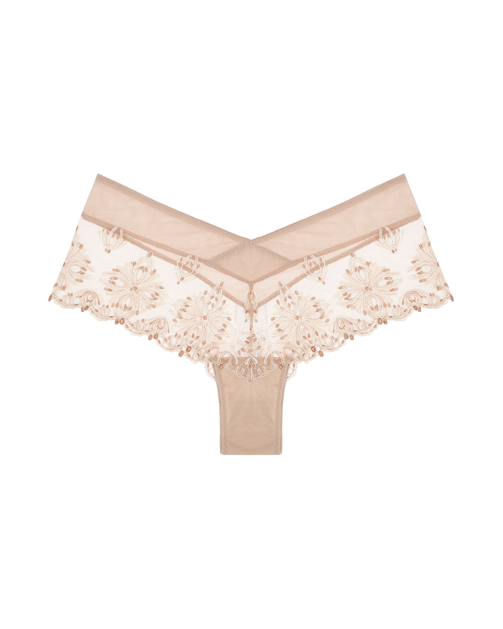 Chantelle Champs Elysees Lace Hipster in beige