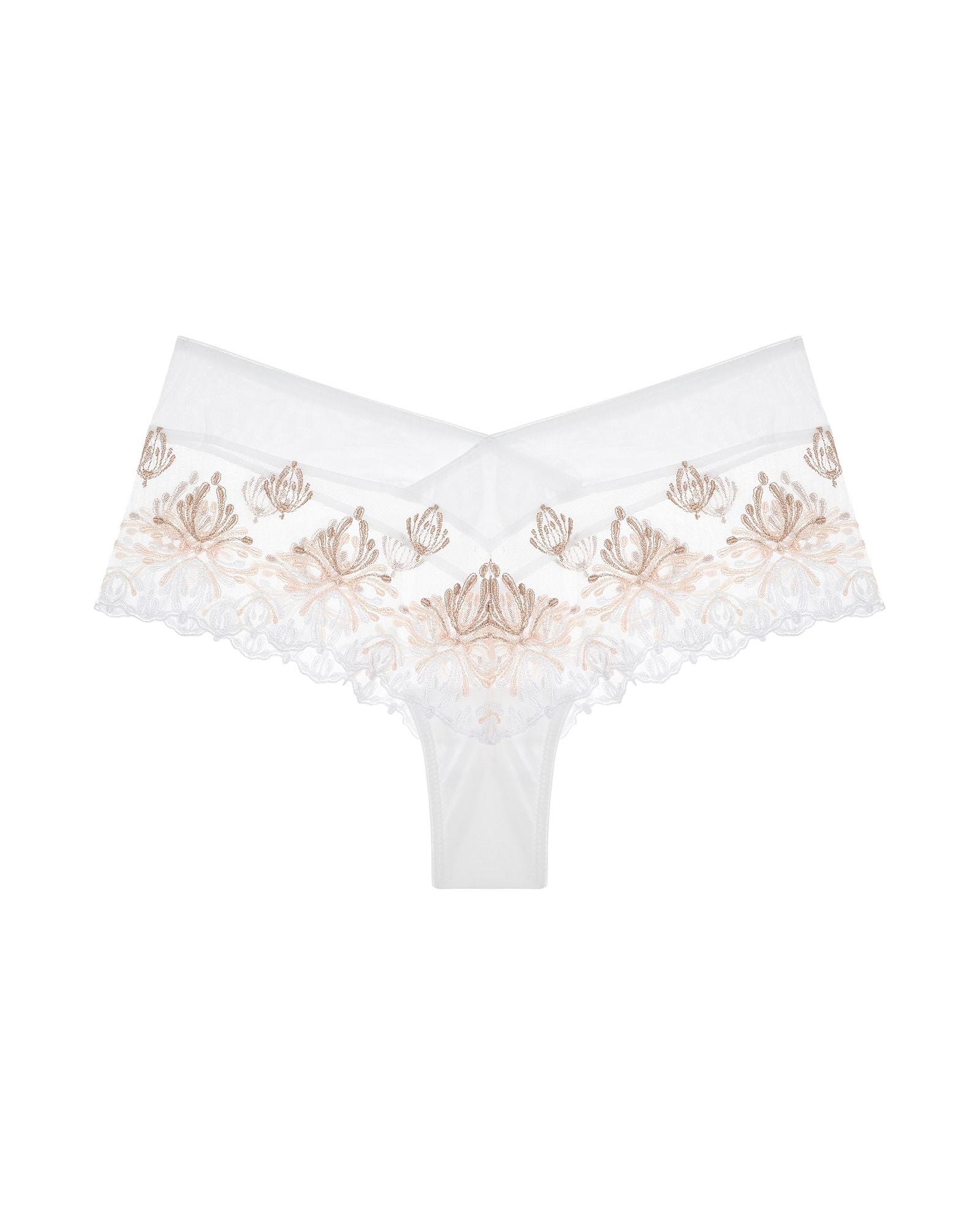 Chantelle Champs Elysees Lace Hipster in white
