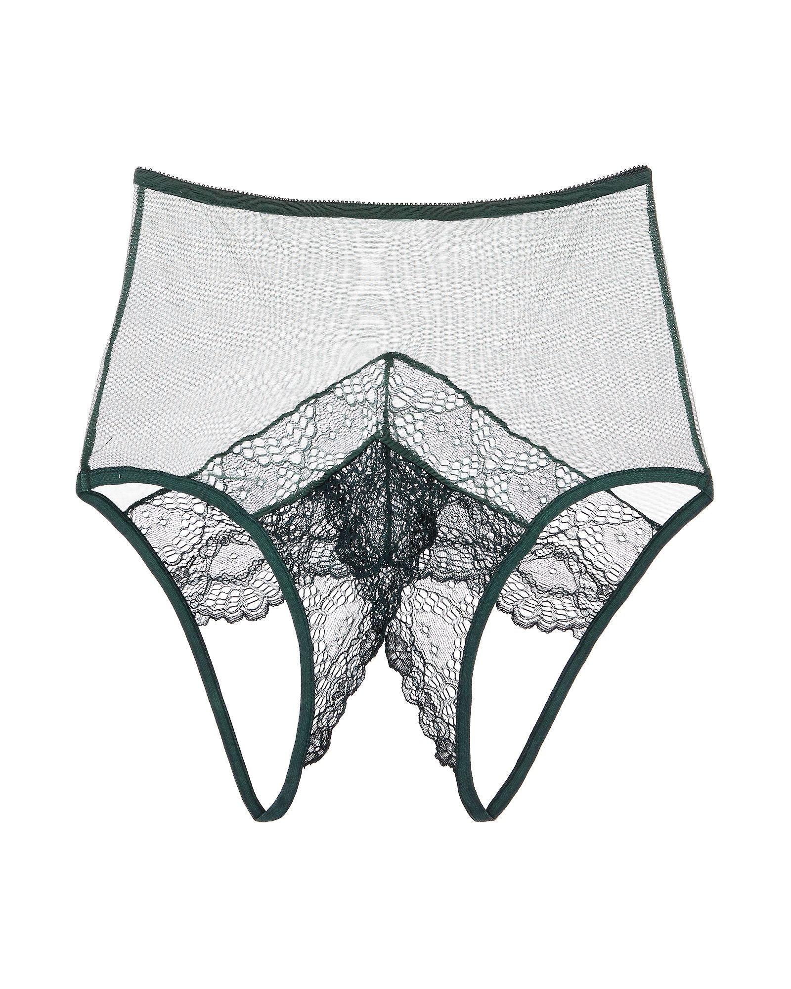 Only Hearts Whisper Sweet Nothings Coucou Hi-Waist Brief in green