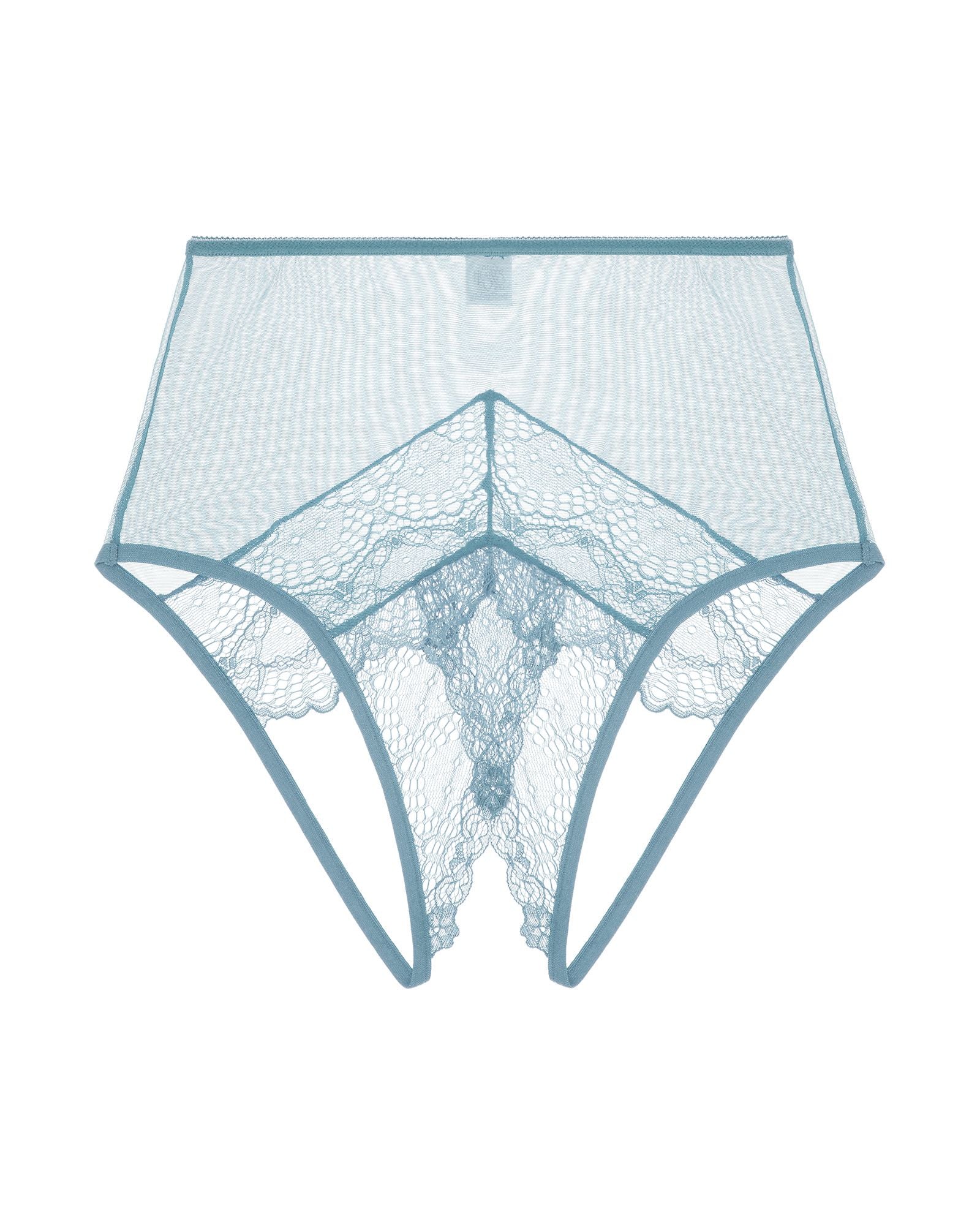 Only Hearts Whisper Sweet Nothings Coucou Hi-Waist Brief in blue