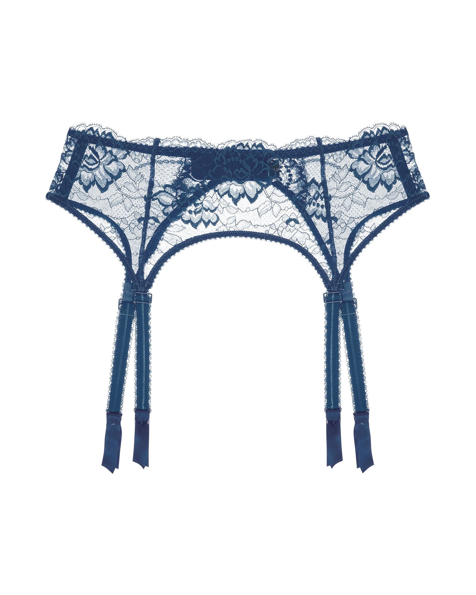 Journelle Isabel Suspender Belt in blue