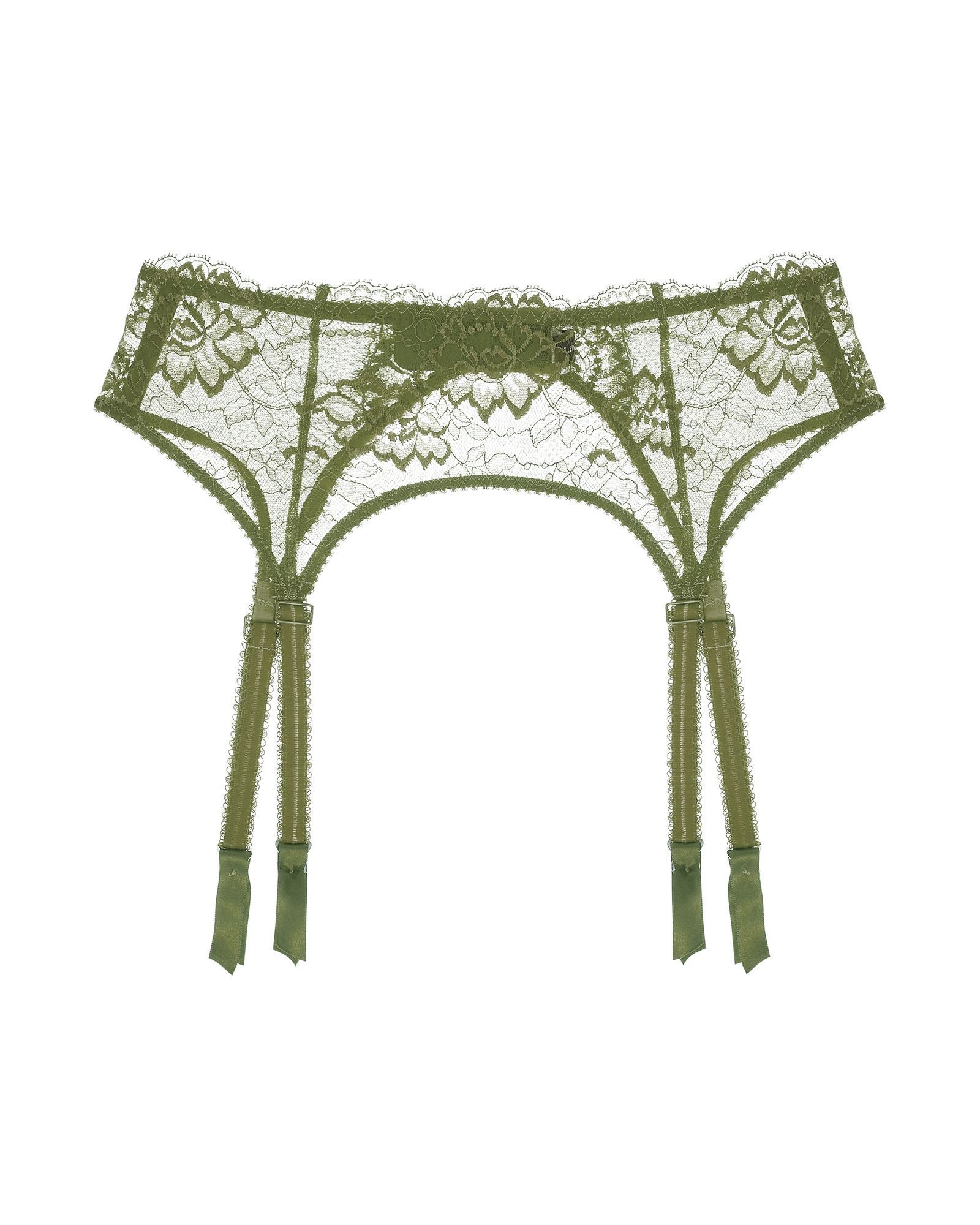 Journelle Isabel Suspender Belt in green