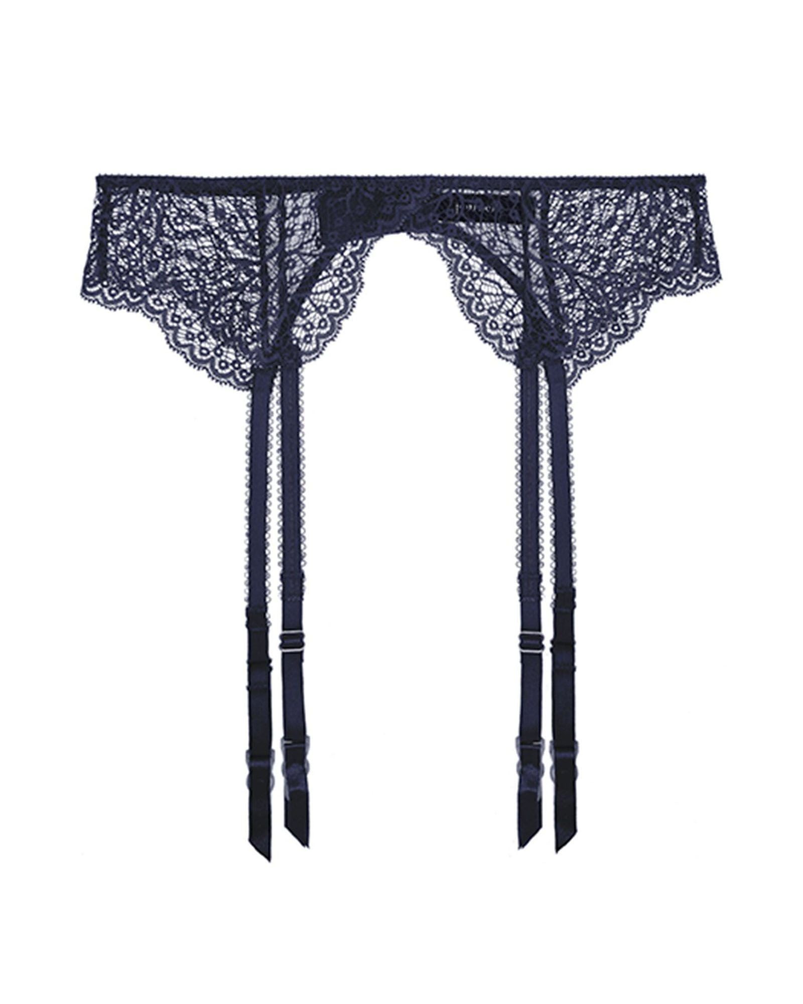Journelle Allegra Suspender Belt in blue