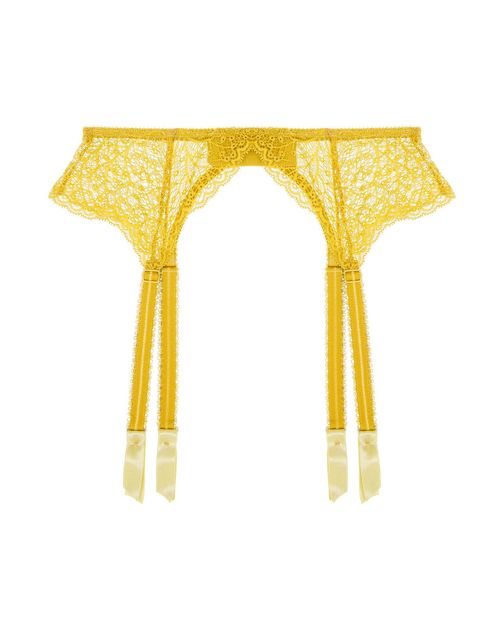 Journelle Allegra Suspender Belt in yellow
