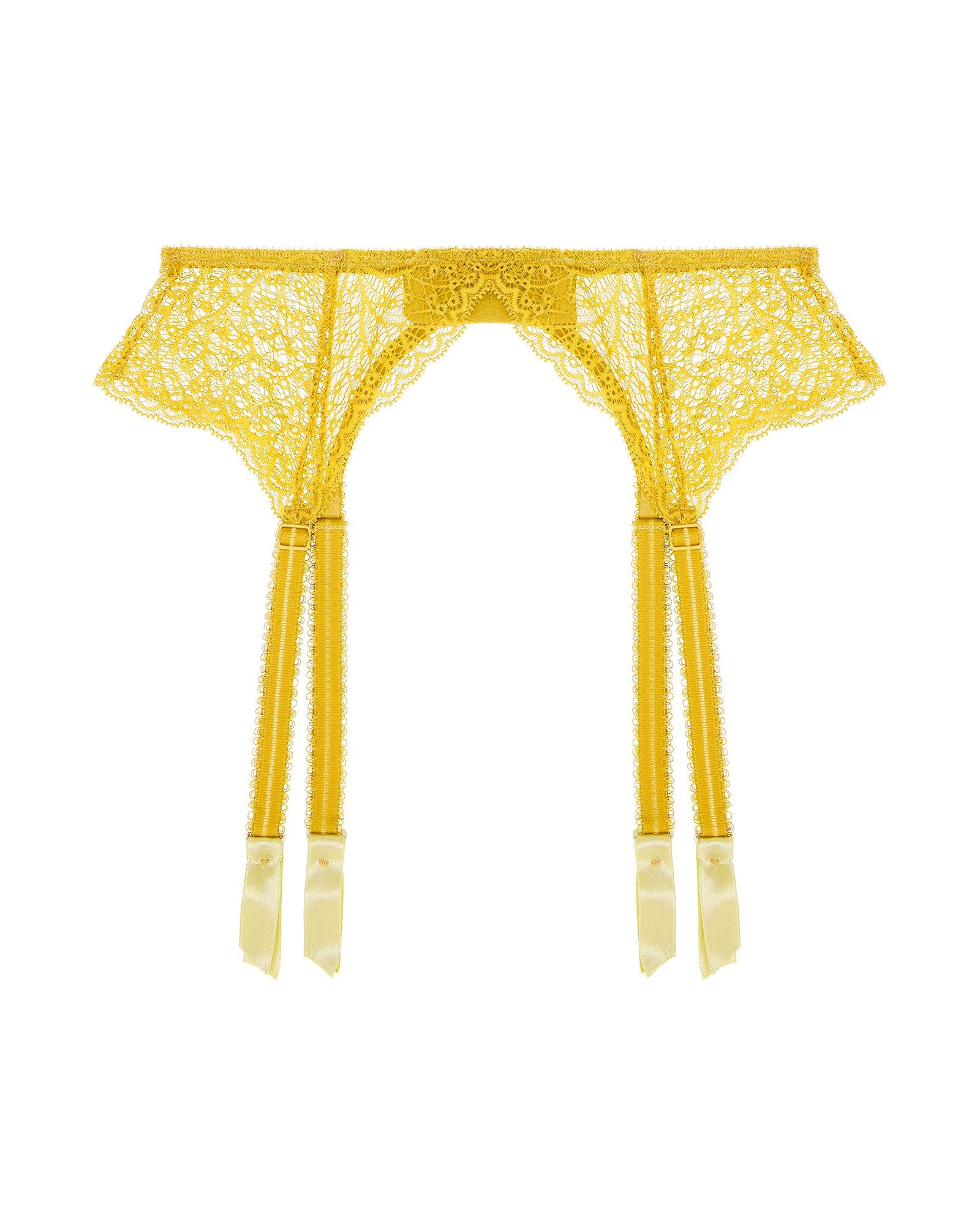 Journelle Allegra Suspender Belt in yellow