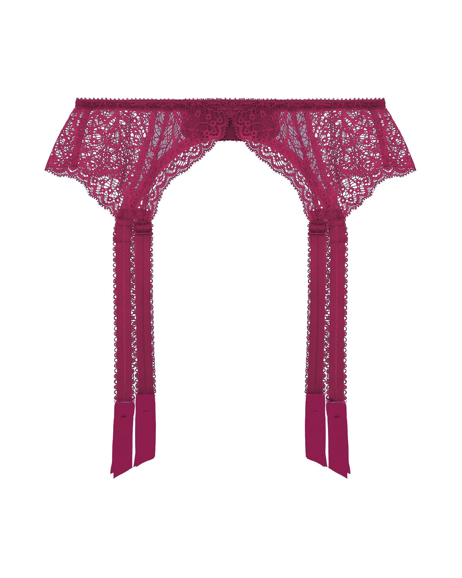 Journelle Allegra Suspender Belt in red