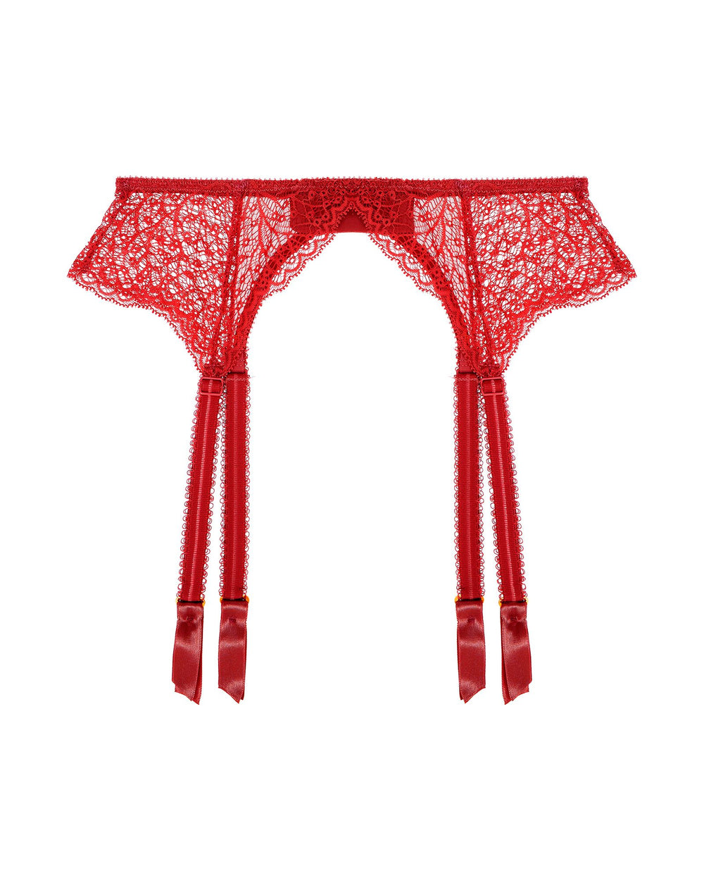 Journelle Allegra Suspender Belt in red