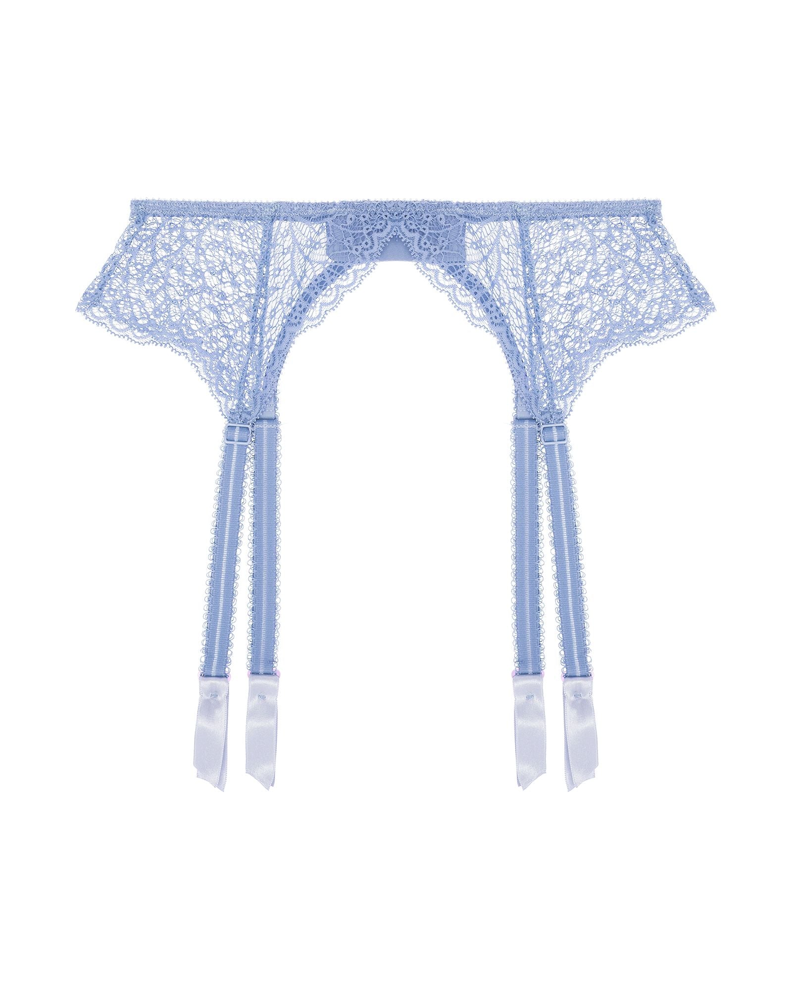 Journelle Allegra Suspender Belt in blue