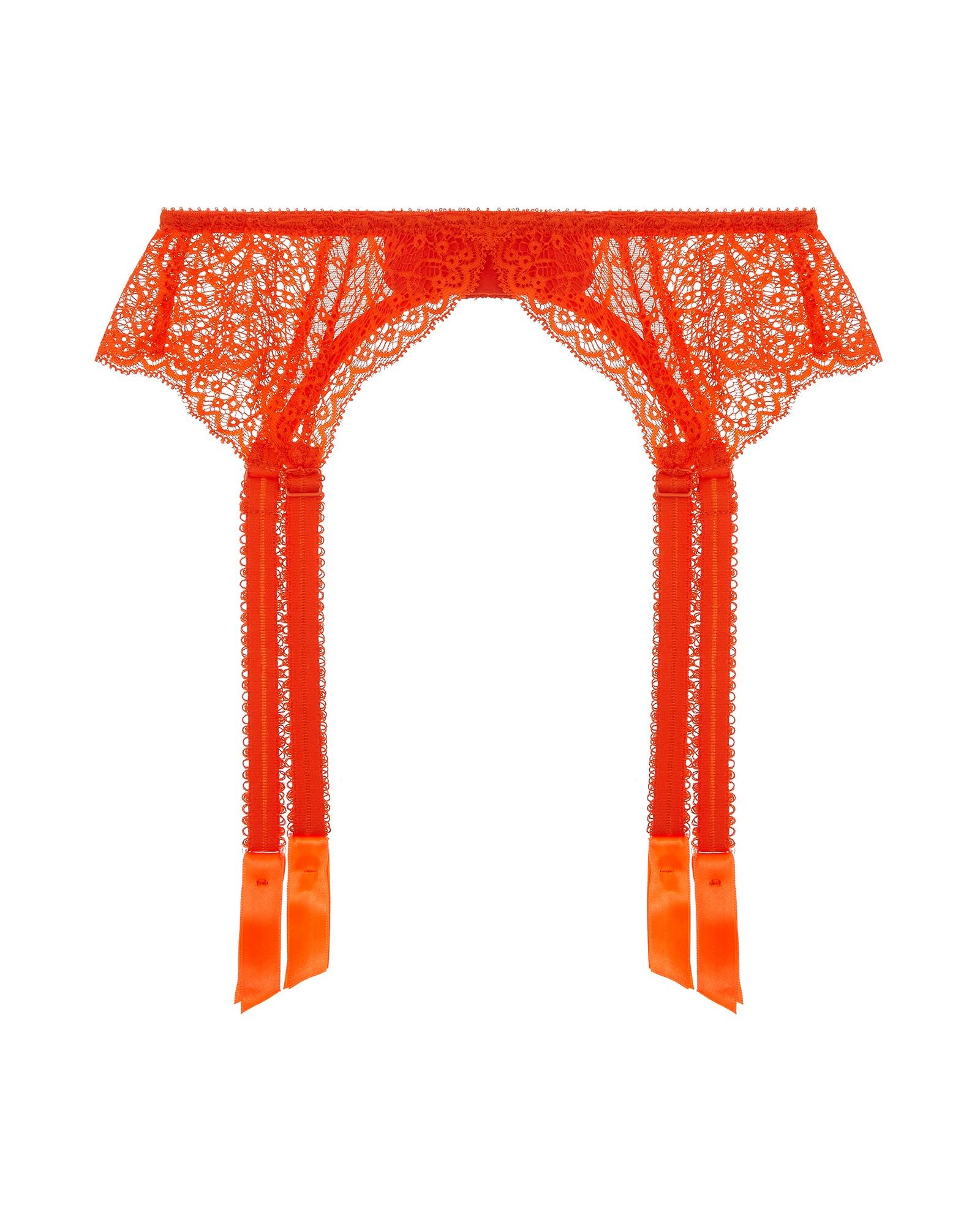 Journelle Allegra Suspender Belt in orange