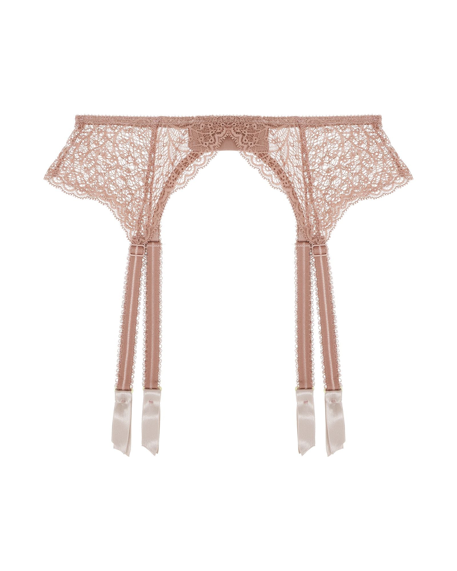 Journelle Allegra Suspender Belt in beige