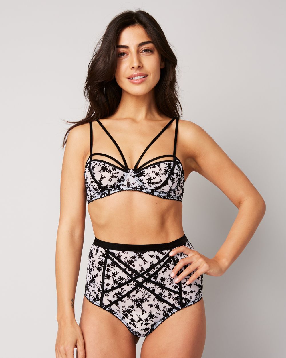 Lonely Gigi High Waist Brief in black