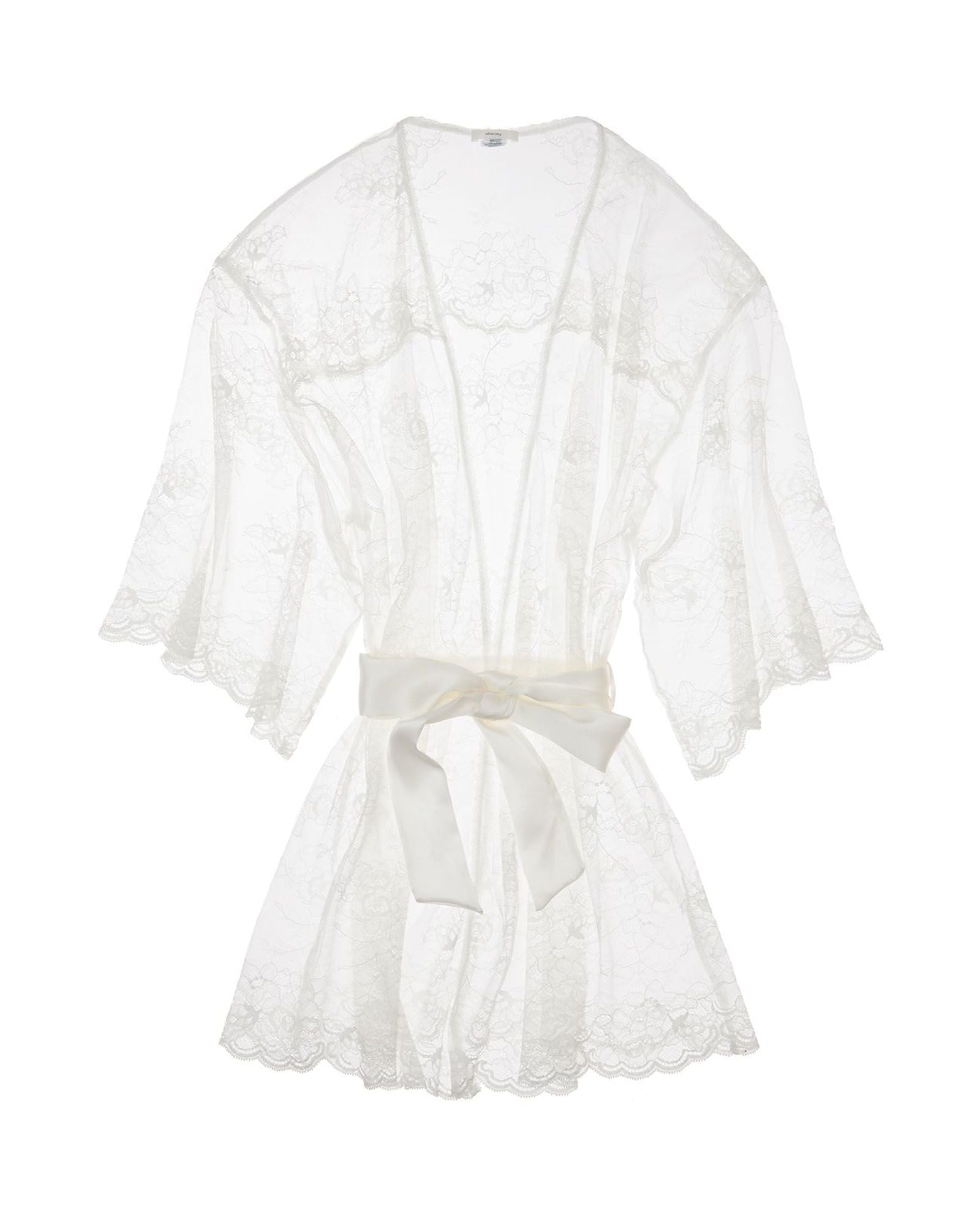 Eberjey Aurora Lace Robe in white
