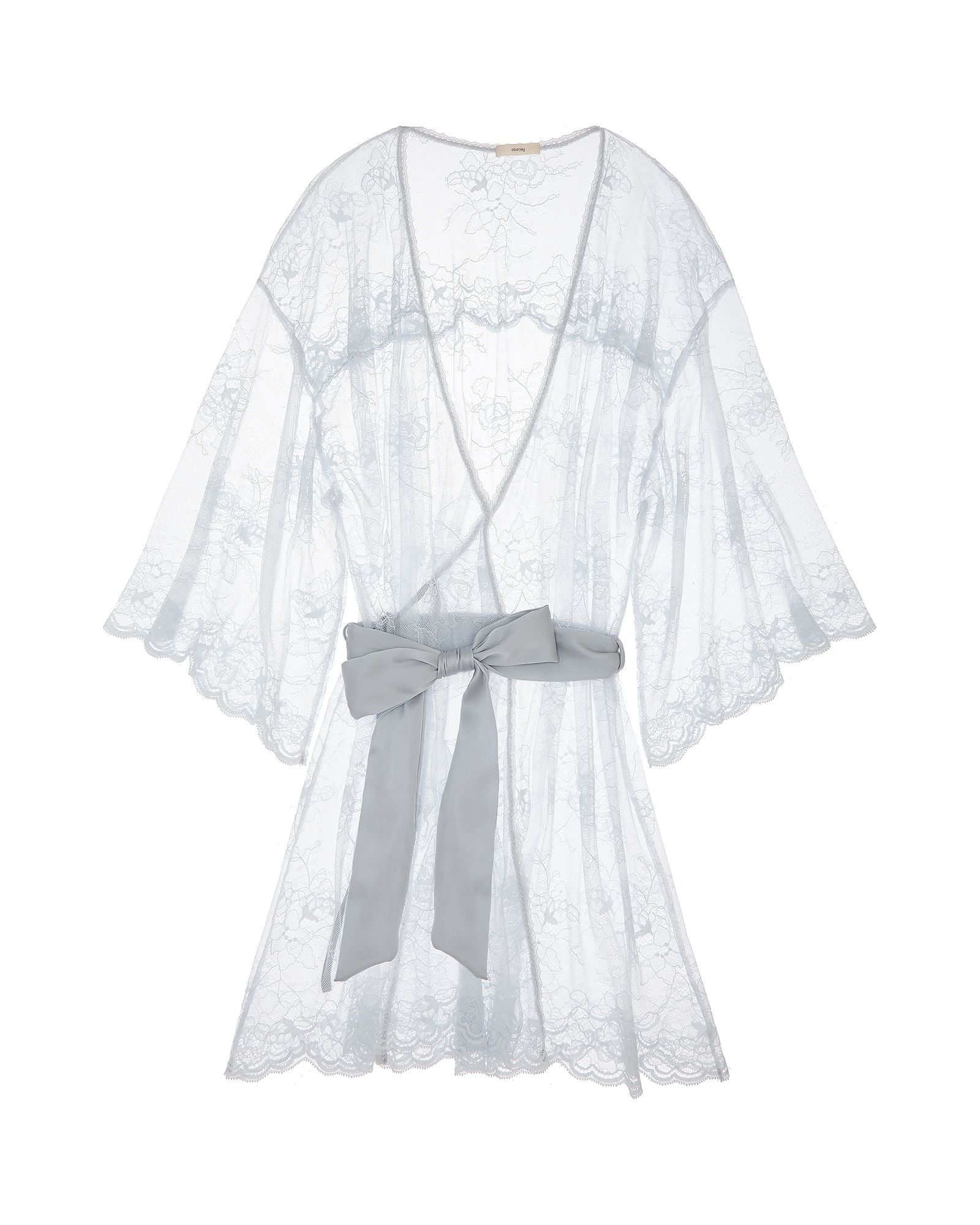 Eberjey Aurora Lace Robe in blue
