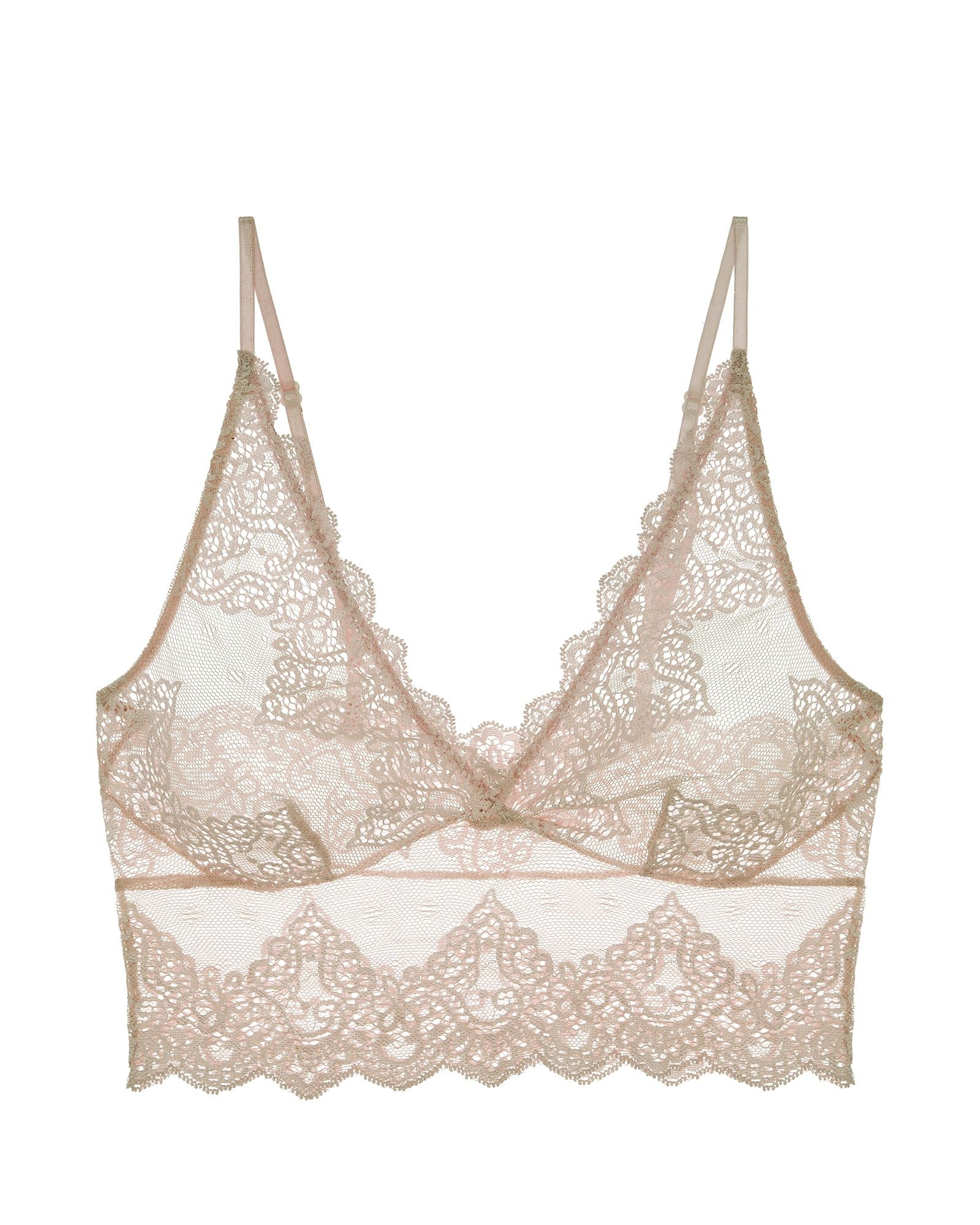 Only Hearts So Fine with Lace Long Line Bralette